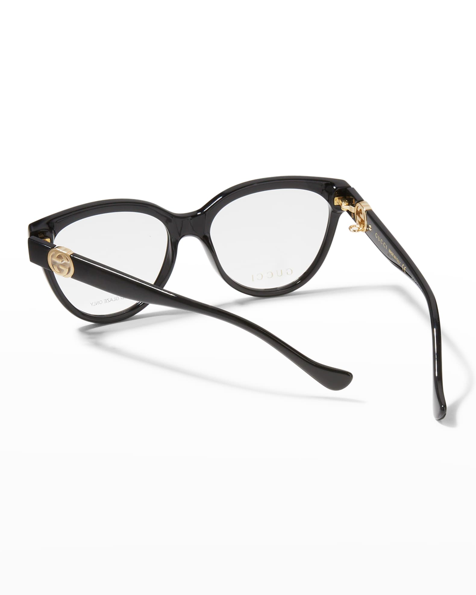 Gucci Interlocking G Rectangle Optical Glasses | Neiman Marcus