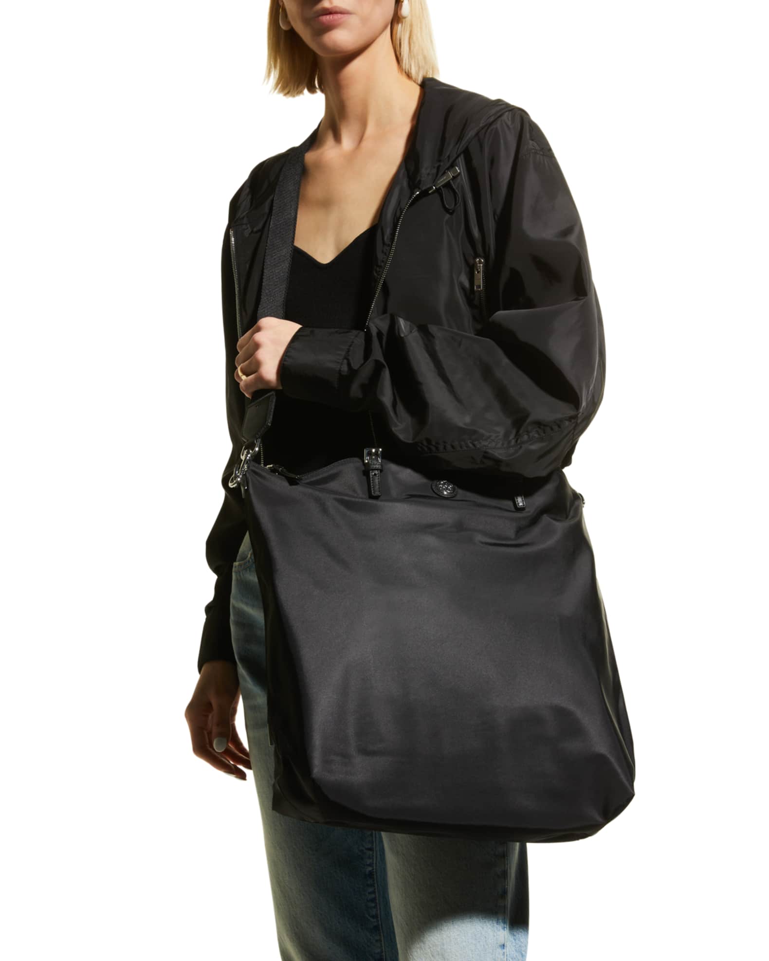 Tory Burch Zip Recycled Nylon Tote Bag Neiman Marcus