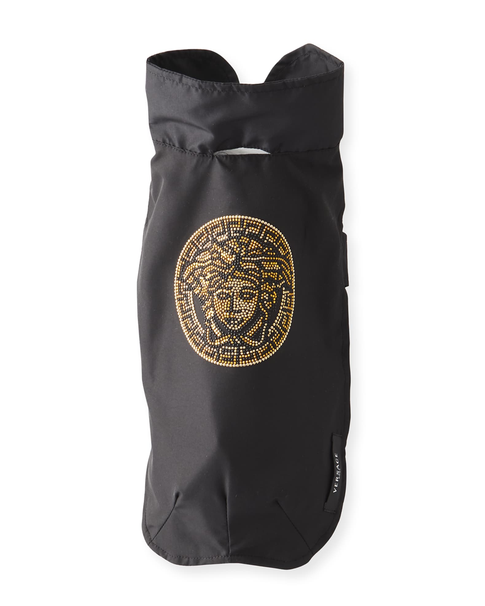 Versace Dog Raincoat with Crystal Medusa Neiman Marcus