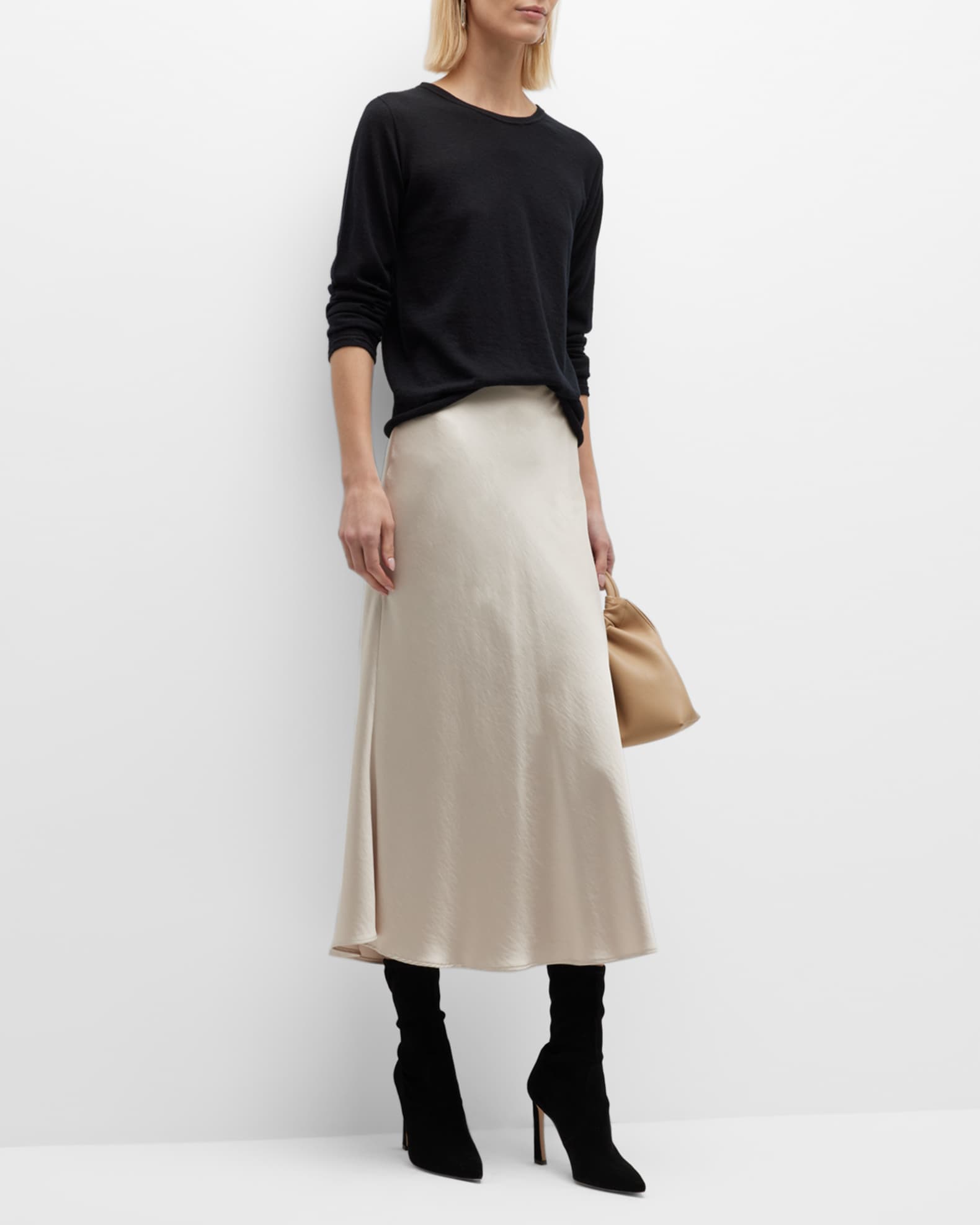 Machine Washable Cashmere Crewneck Pullover 1