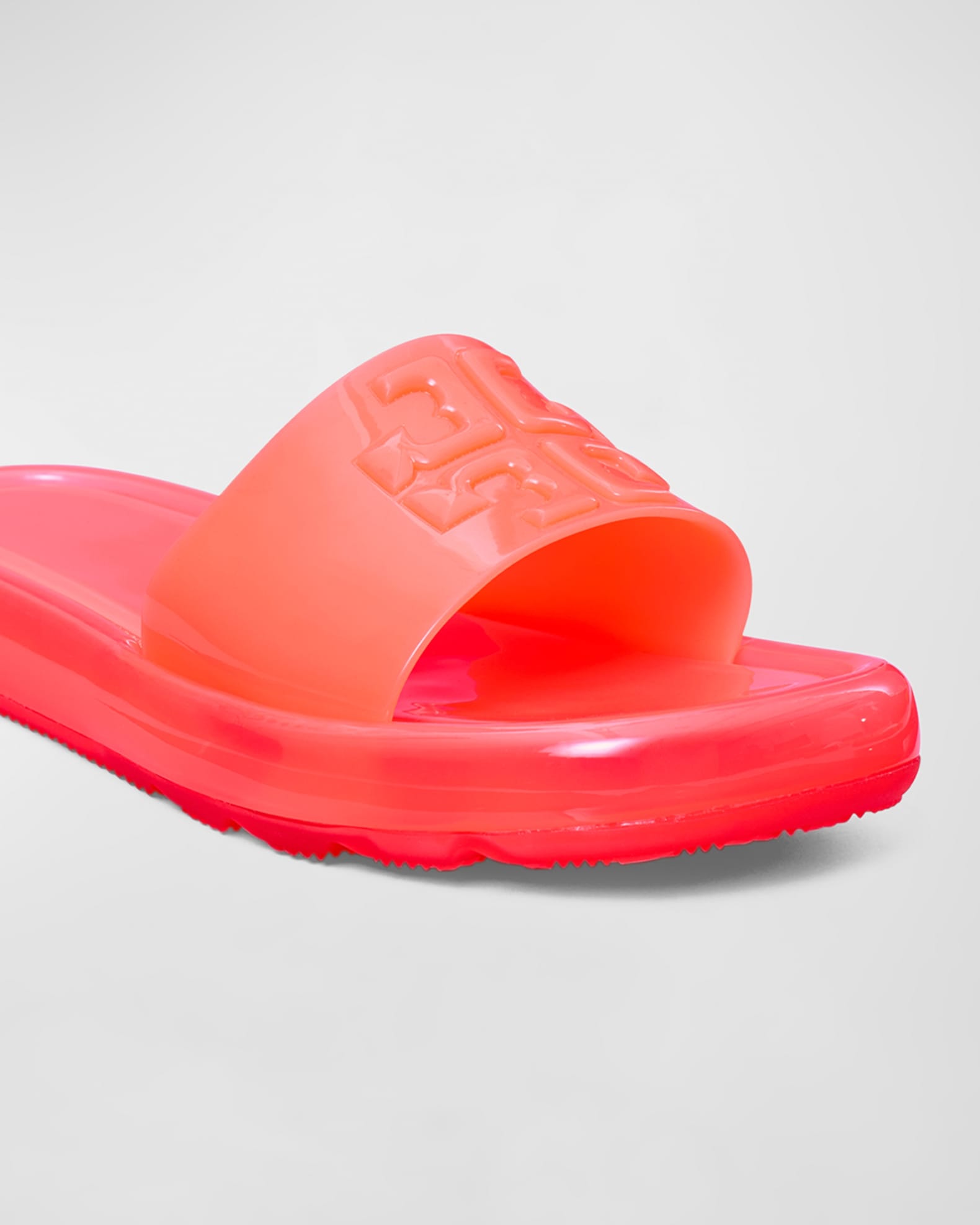 Tory Burch Clear Bubble Jelly Flat Sandals Neiman Marcus