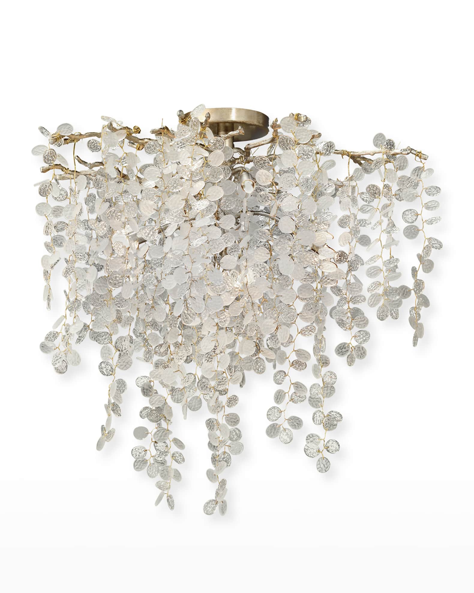 Shiro Noda Five Light Flush Chandelier 10.5 T x 25 D