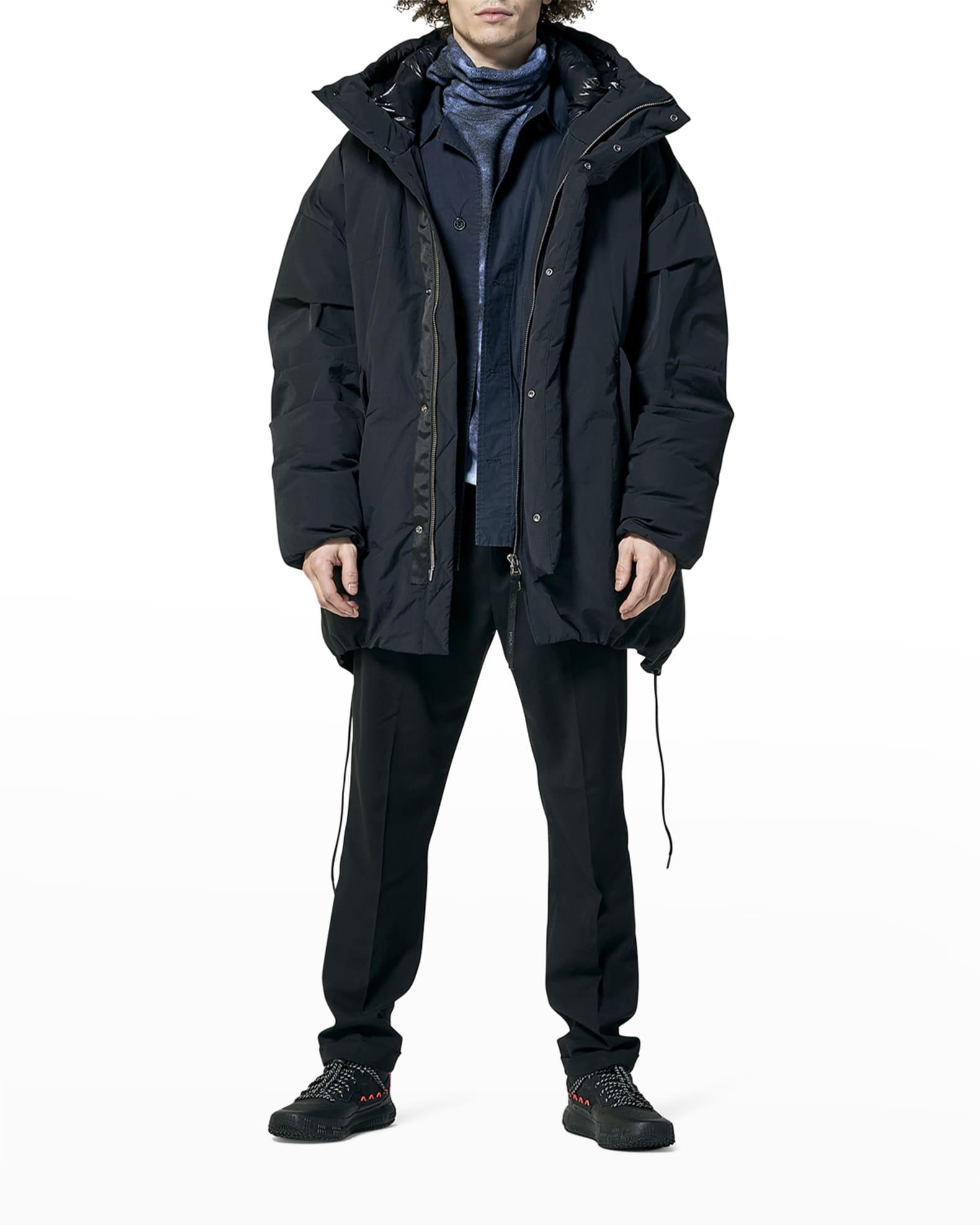 HOLDEN Men's Long Down Washed Parka | Neiman Marcus