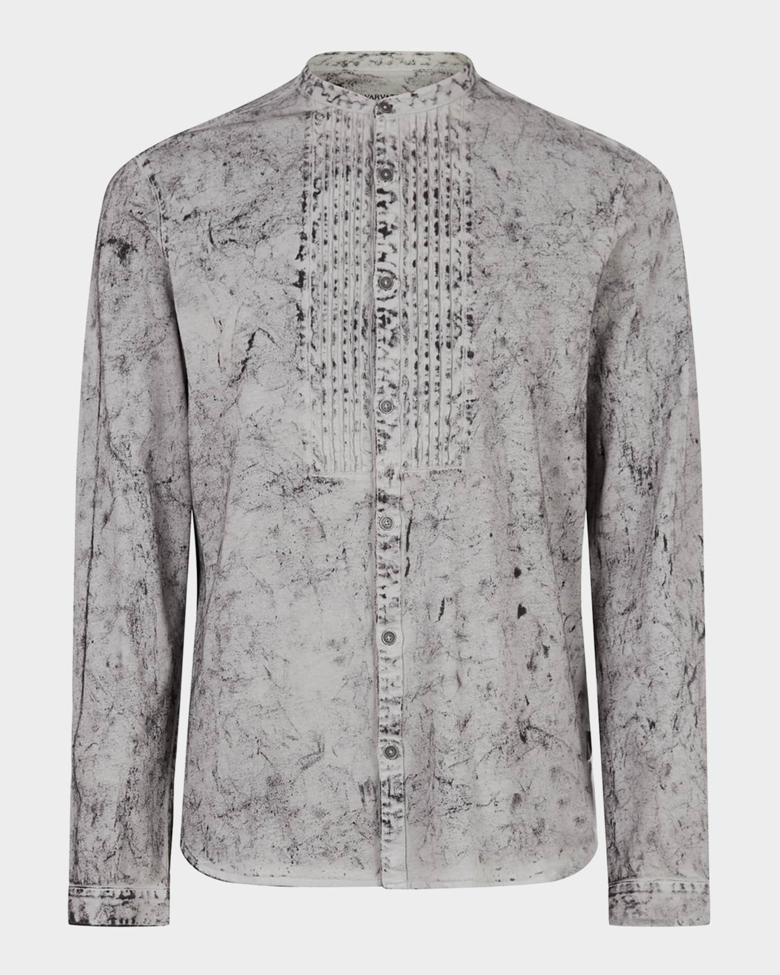 Men's Long-Sleeve Pintuck Shirt 0