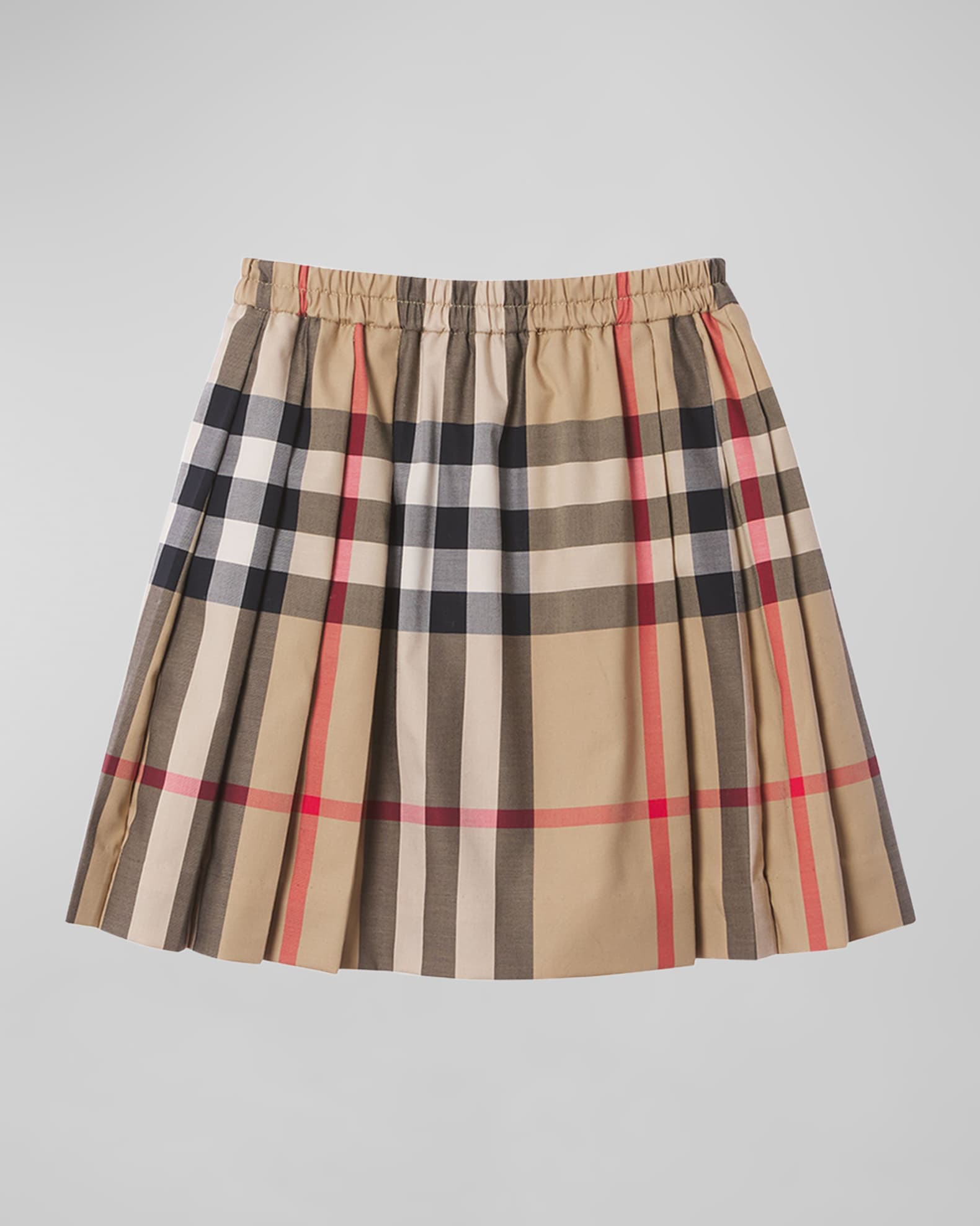 Burberry Girl's Hilde Pleated Vintage Check Skirt, Size 3-14 | Neiman Marcus