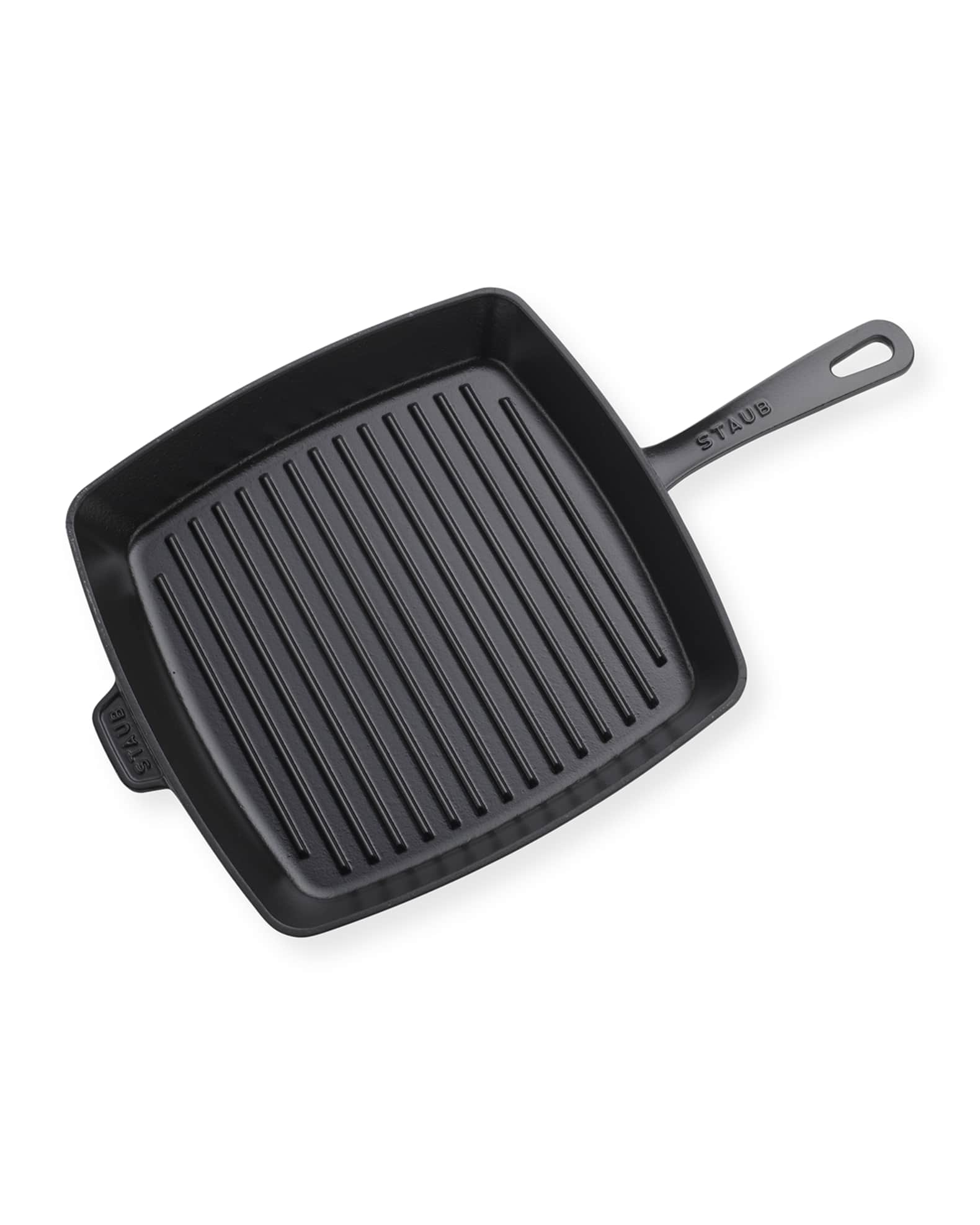 Staub 12 Cast Iron Square Grill Pan - Graphite Grey