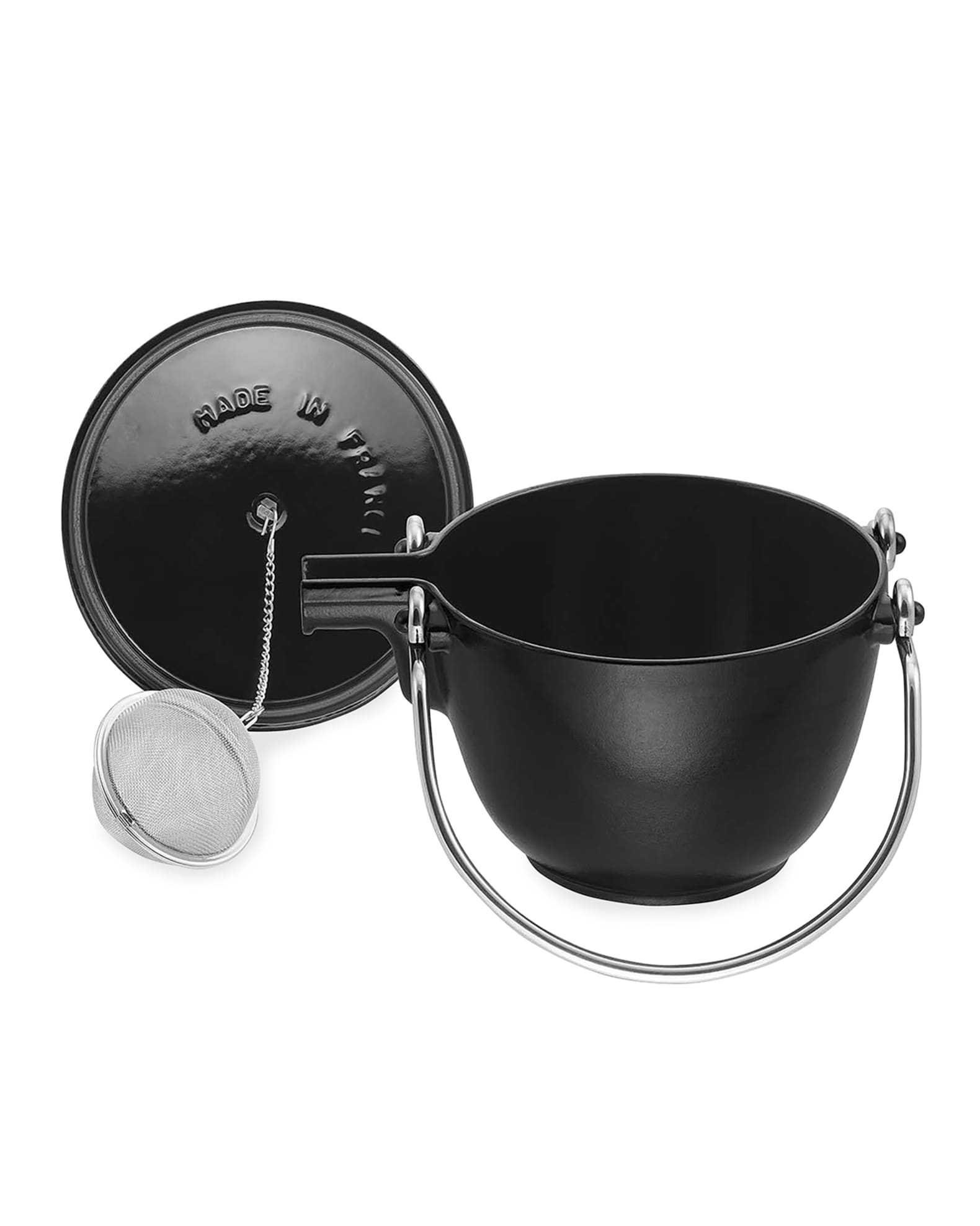 Staub Cast Iron 1Qt Round Tea Kettle Neiman Marcus