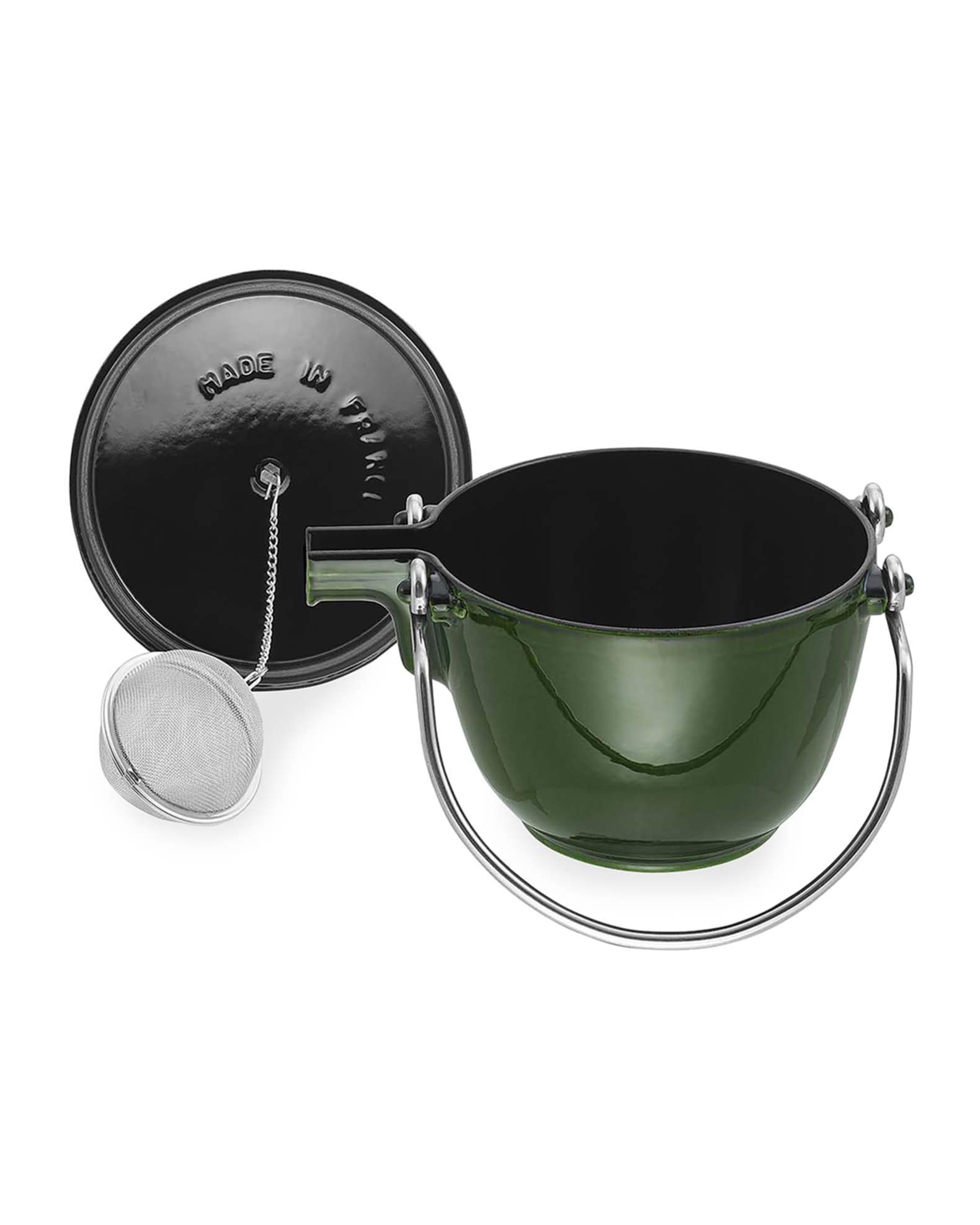 Staub Cast Iron 1Qt Round Tea Kettle Neiman Marcus