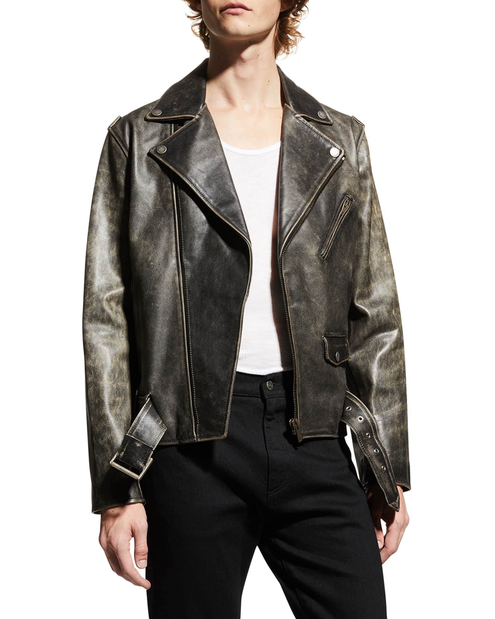 Neiman marcus leather jacket mens sale