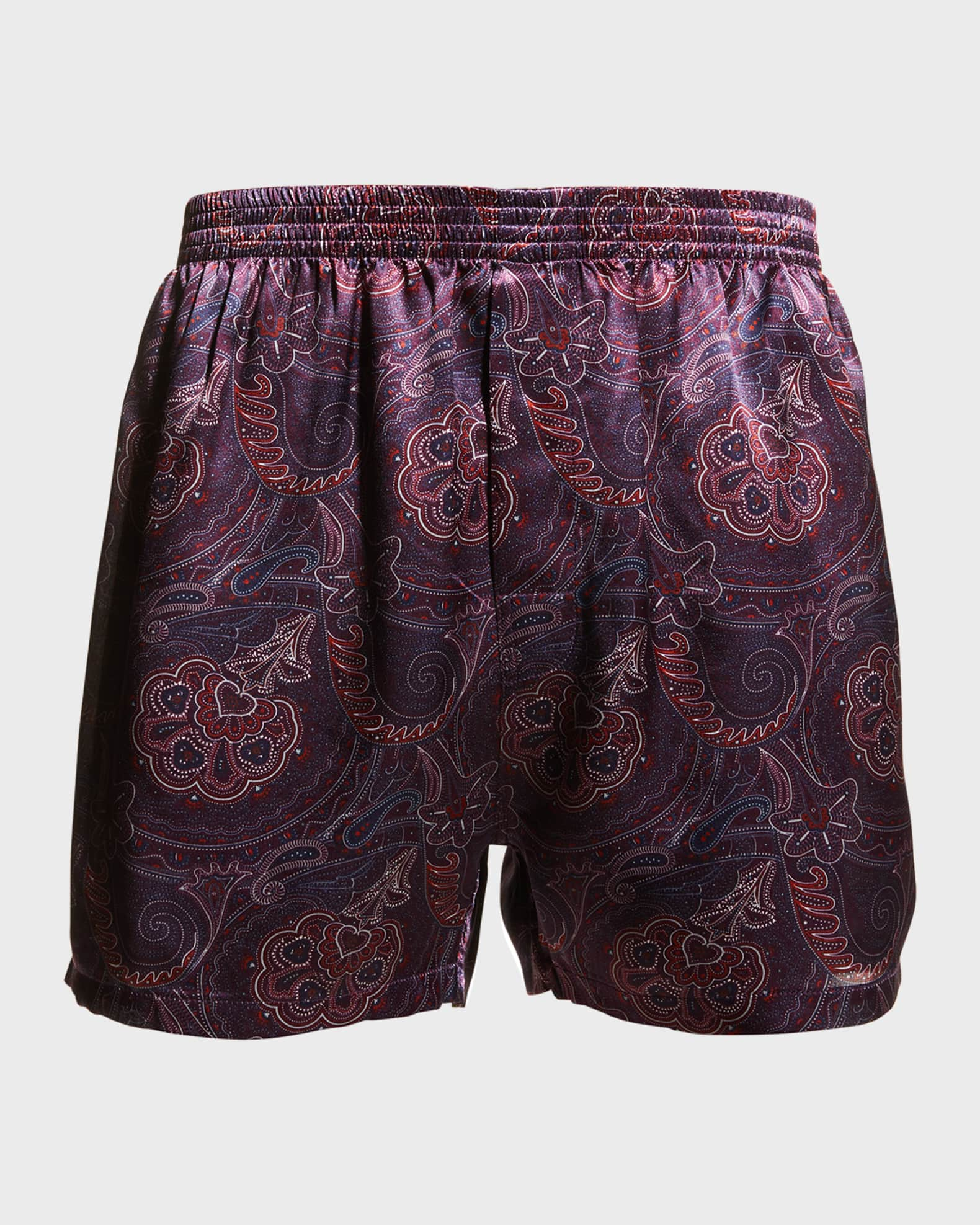 Fine Satin Paisley Boxer