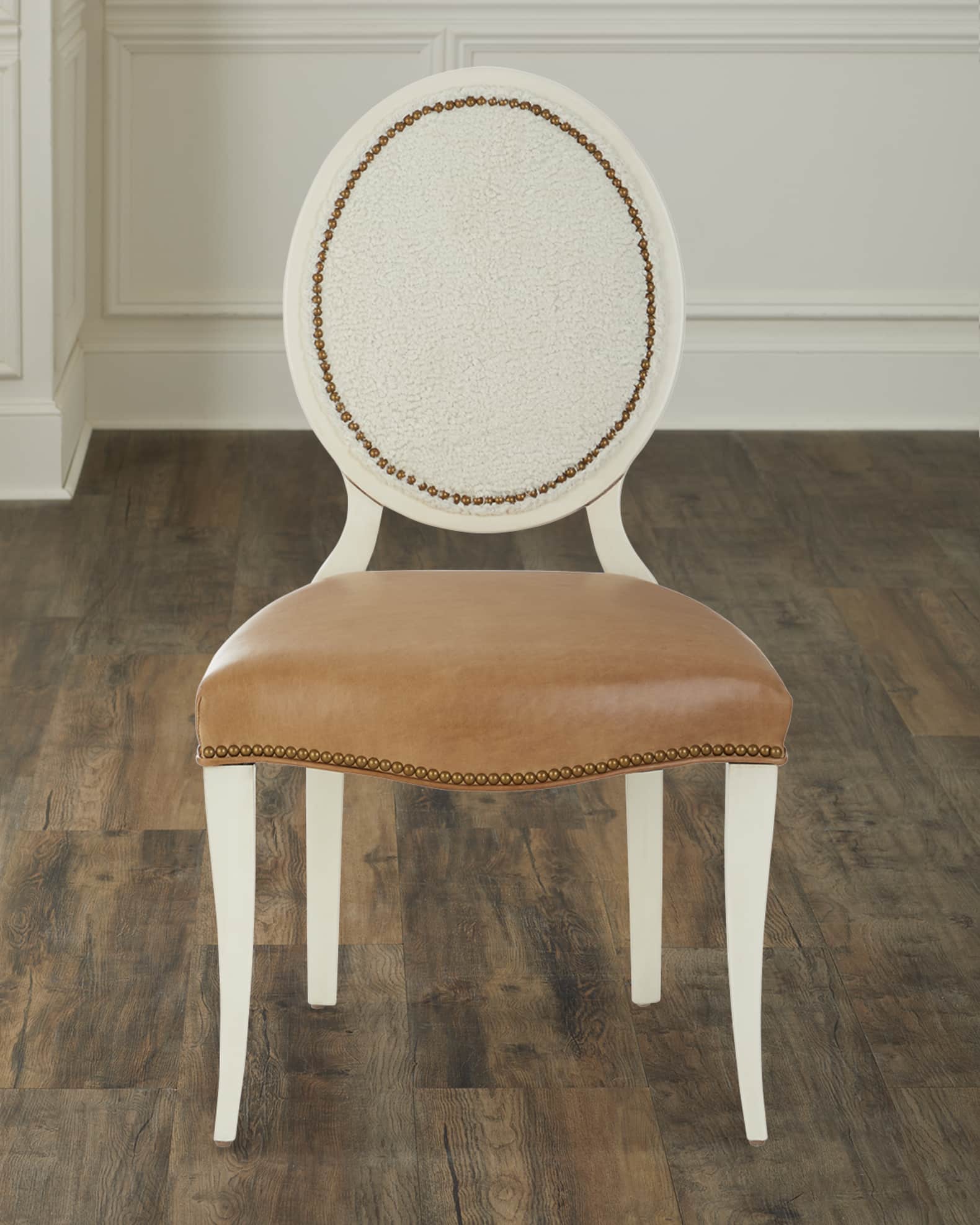 Elsa Leather Dining Side Chair 0