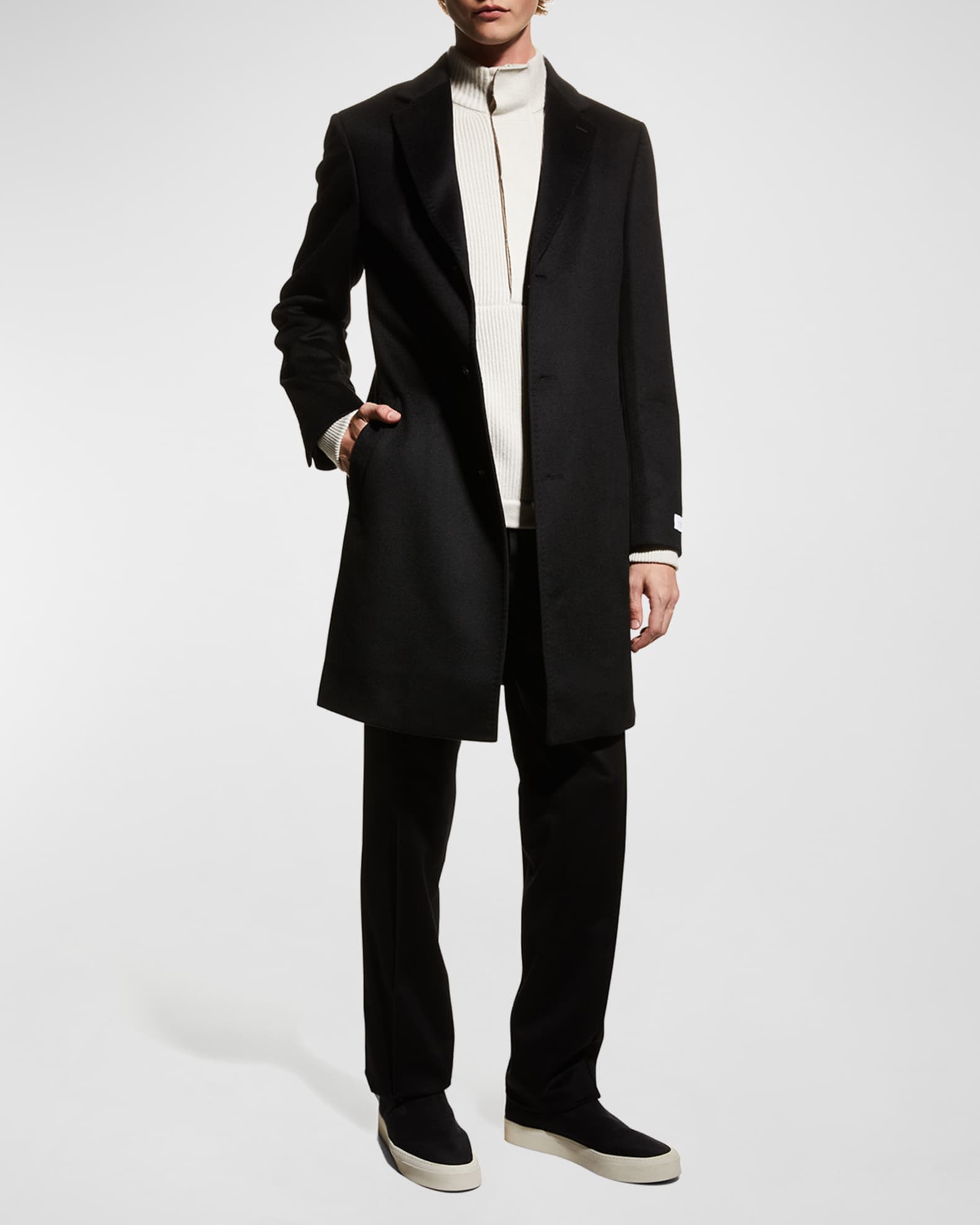 Cardinal of Canada Men's StPierre Cashmere Coat Neiman Marcus