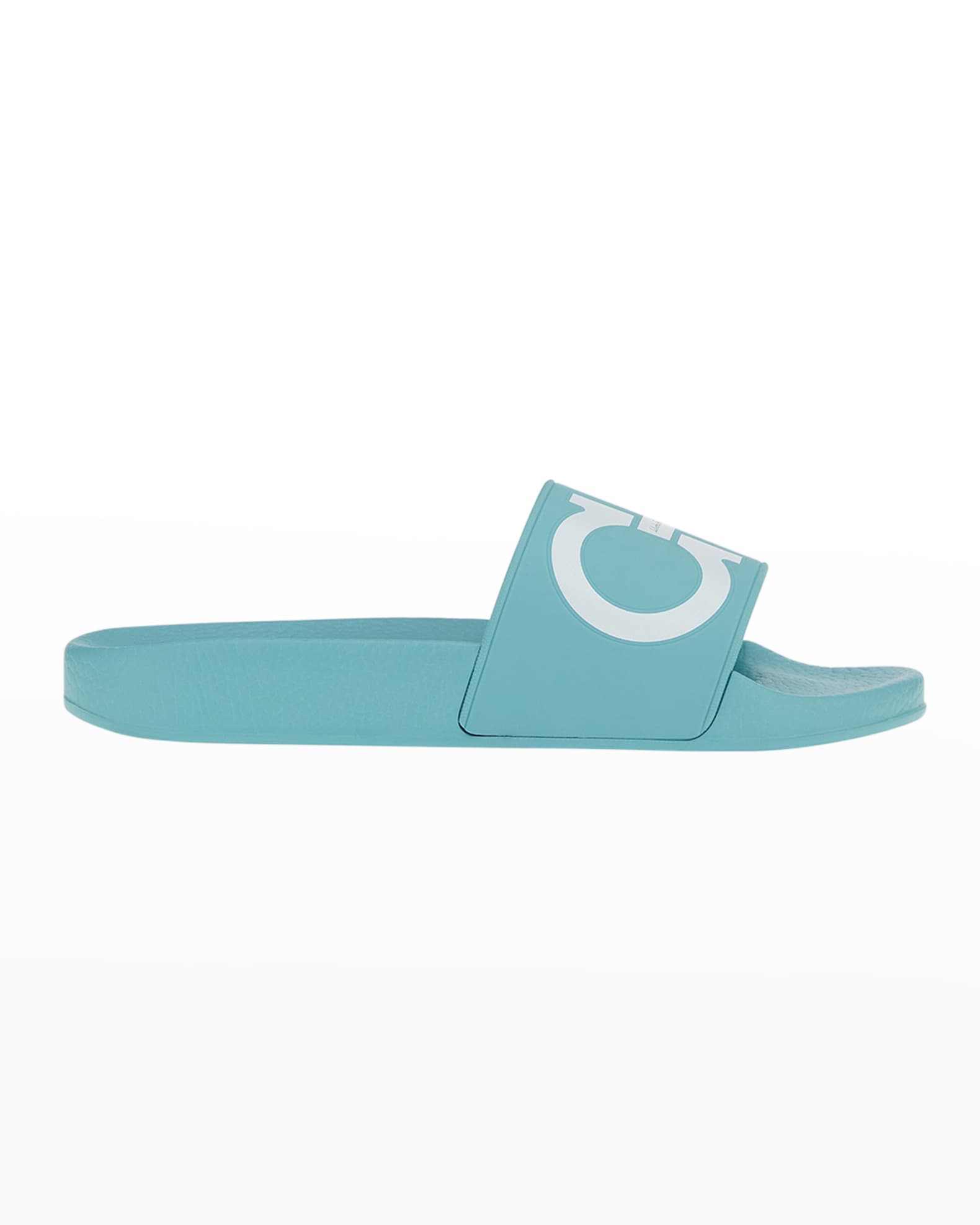 Salvatore Ferragamo Groovy Gancini Pool Slide Sandals | Neiman Marcus