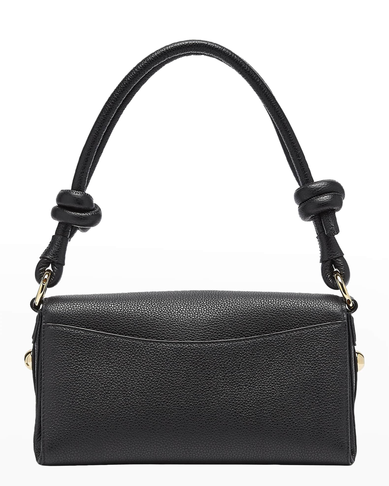 Salvatore Ferragamo Glam Gancio Leather Shoulder Bag | Neiman Marcus