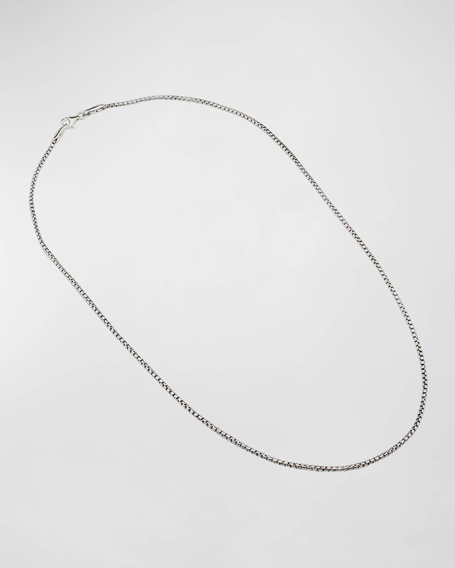 Delos Sterling Silver Chain Necklace, 1.5mm 1