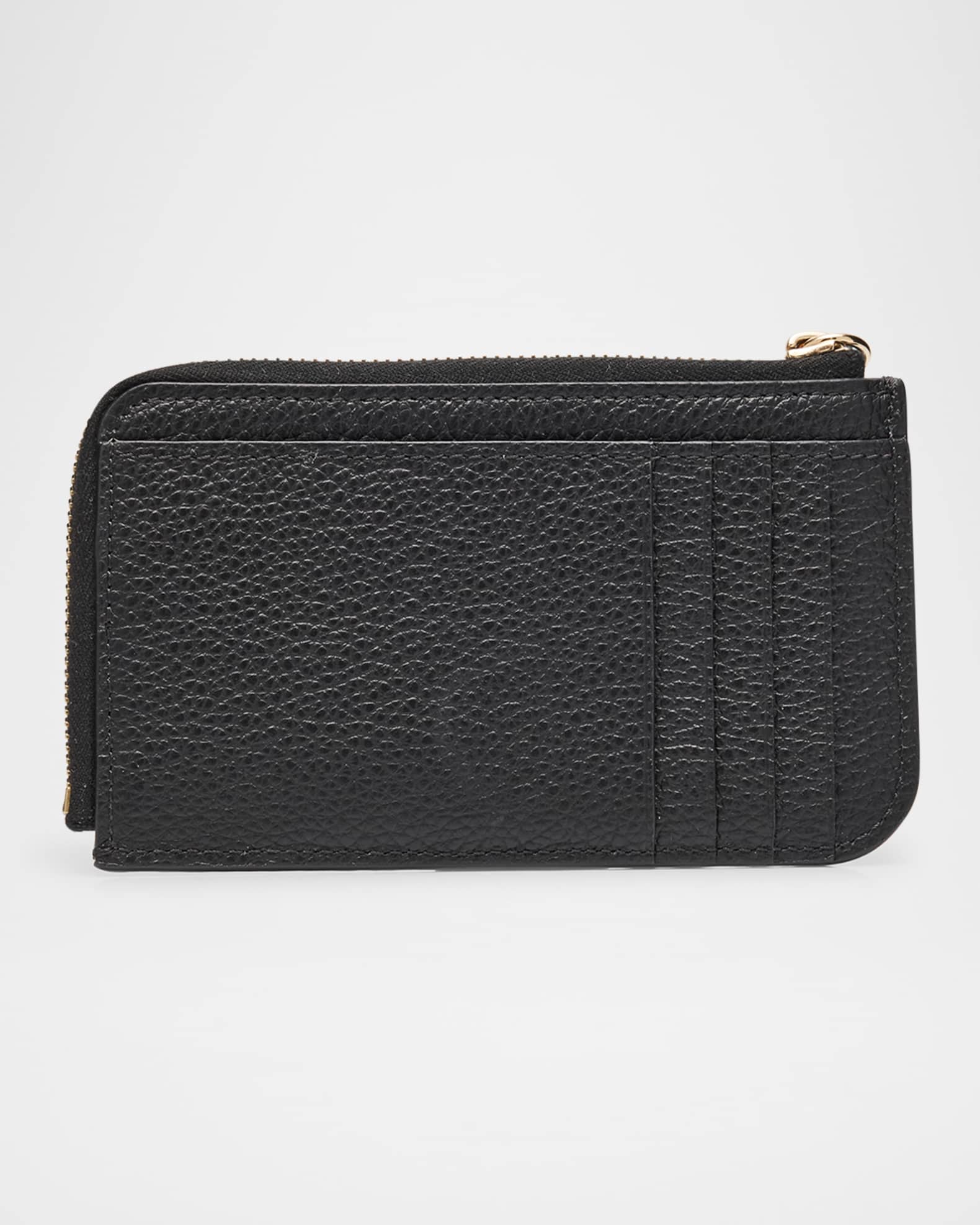 Chloe Alphabet Zip Leather Card Case | Neiman Marcus