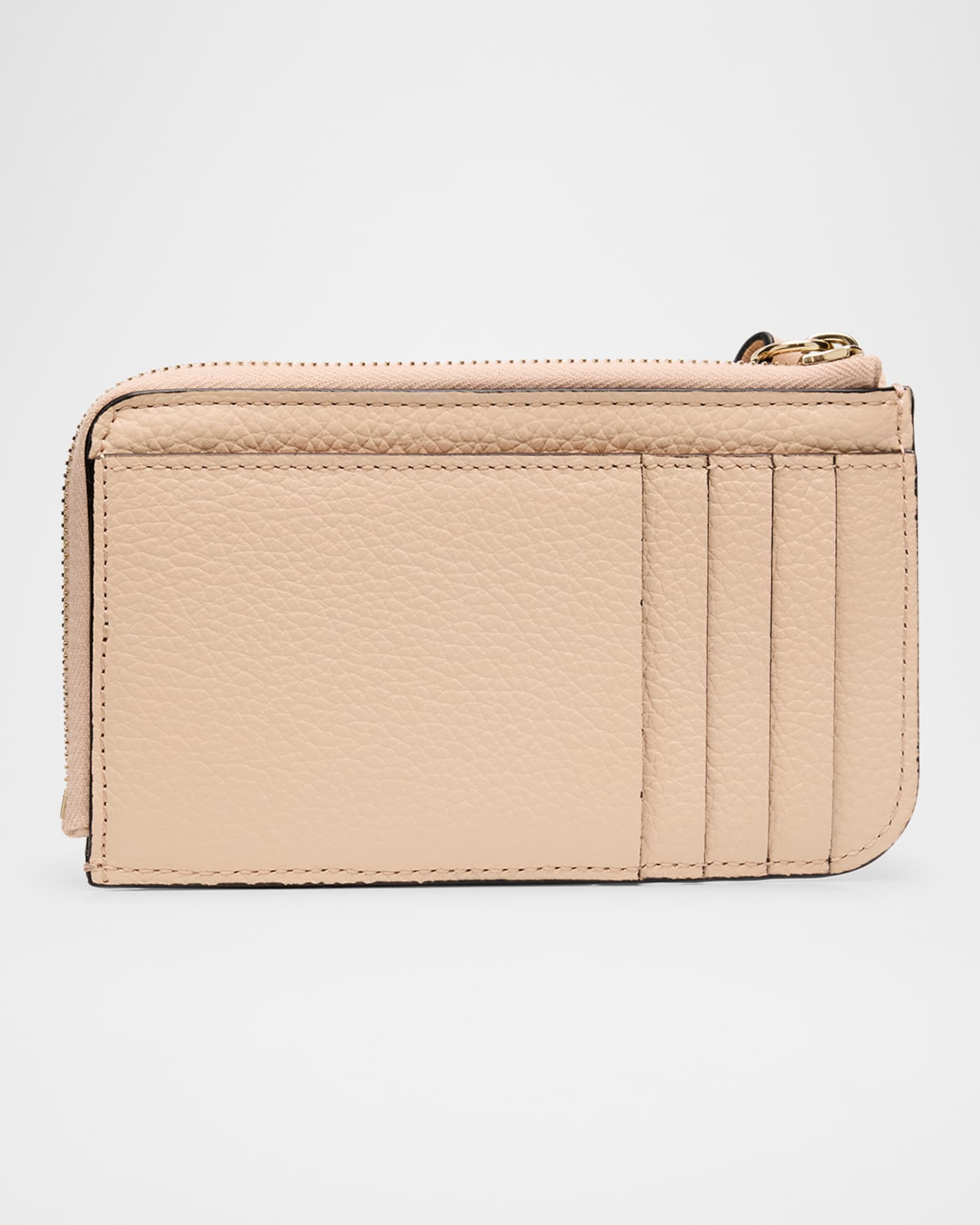 Chloe Alphabet Zip Leather Card Case | Neiman Marcus