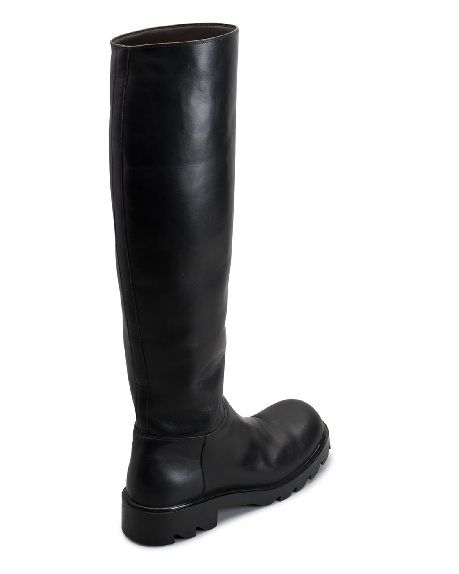 Bottega LugSole Leather Tall Boots Neiman Marcus