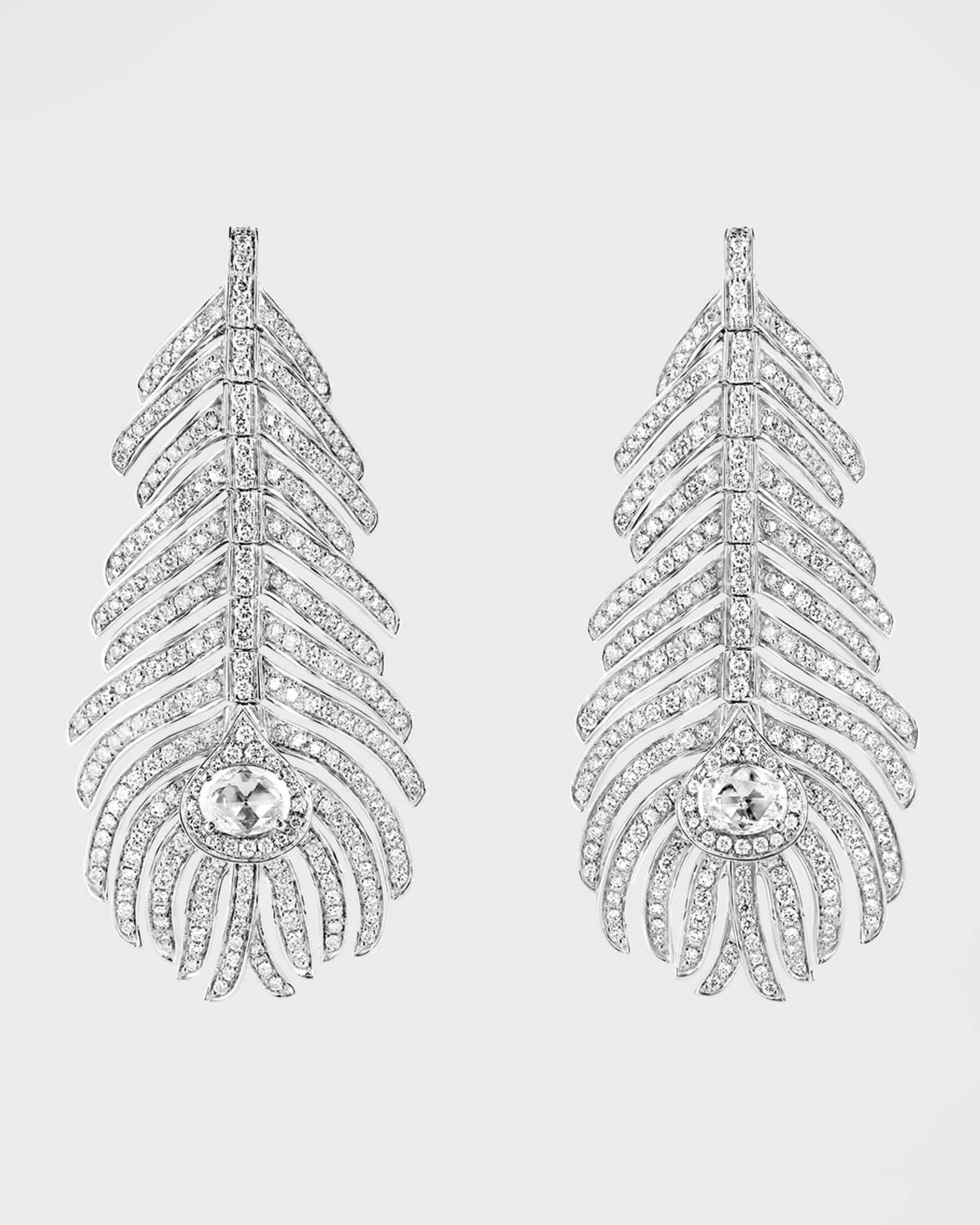 JCO01236  Buy Boucheron Plume de Paon Rose Gold Diamond Earrings Watches  of Mayfair