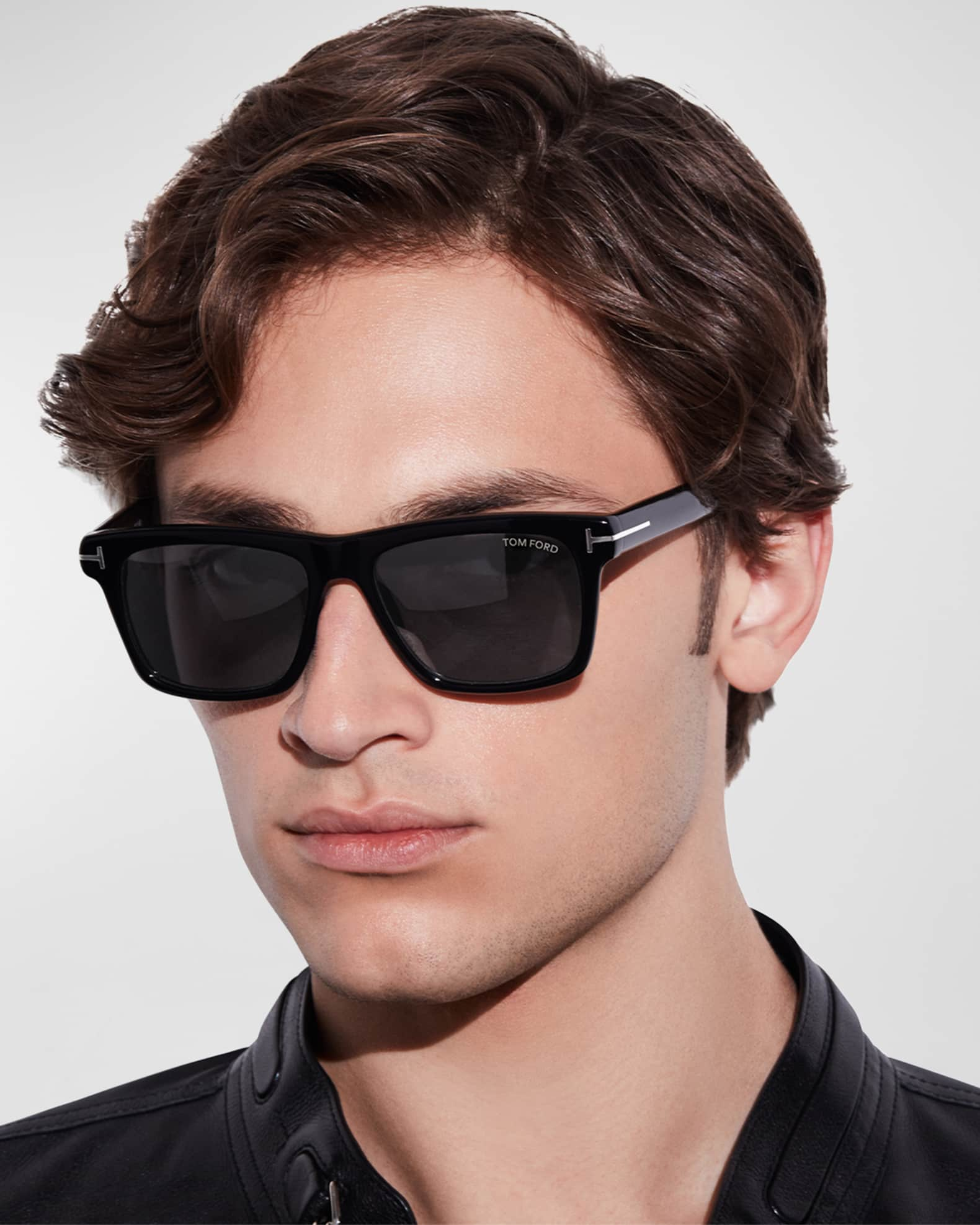 TOM FORD Men's Square Acetate Sunglasses | Neiman Marcus