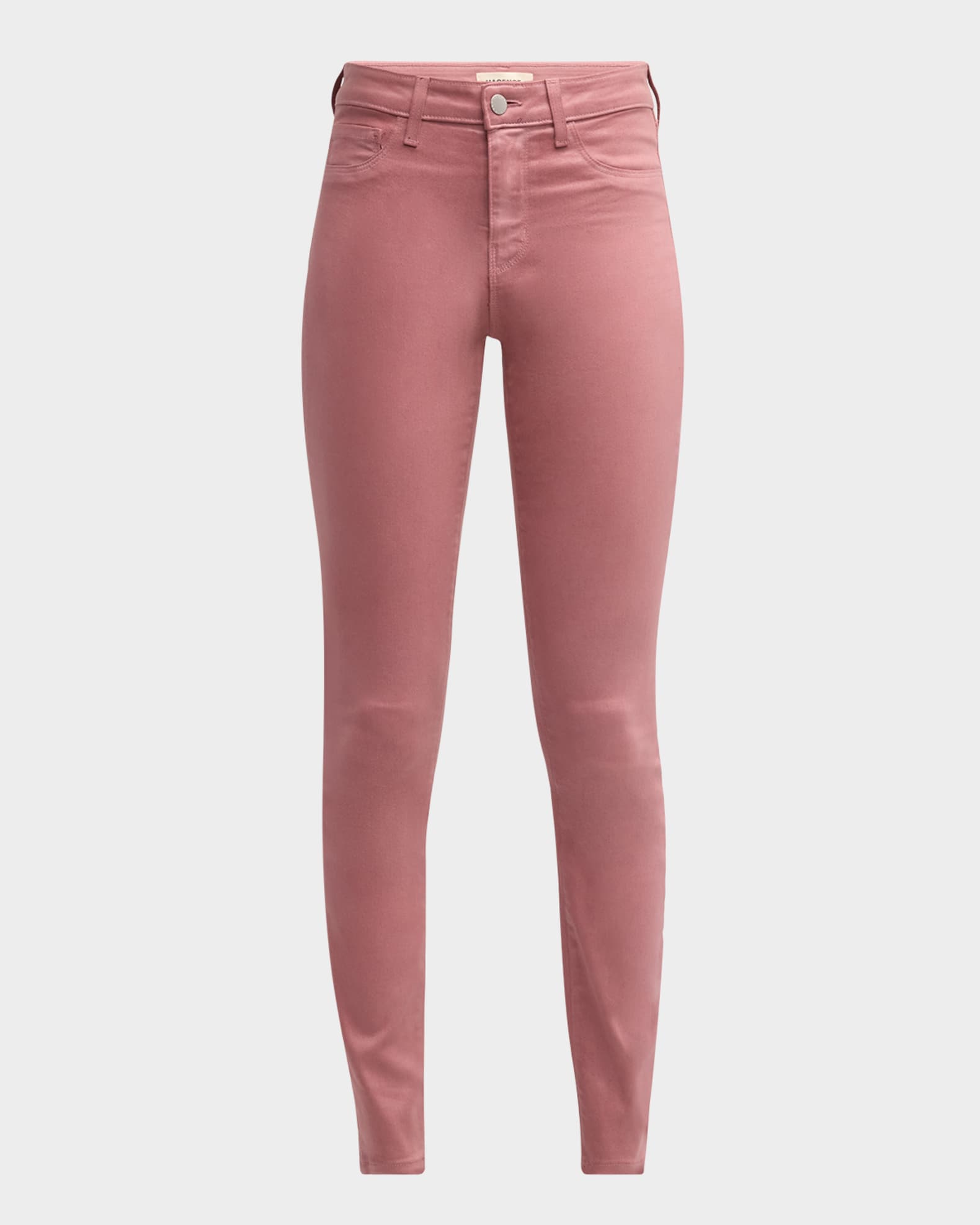 Aline Coated Cognac High Rise Skinny