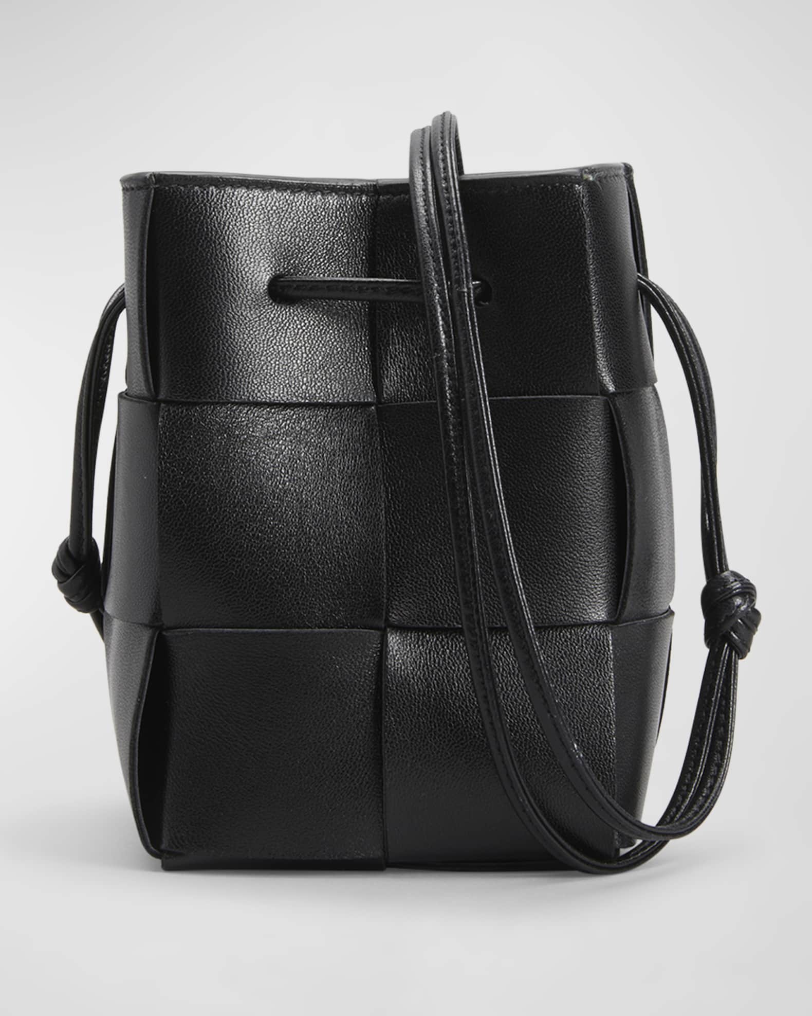 Bottega Veneta Mini Woven Leather Bucket Bag | Neiman Marcus