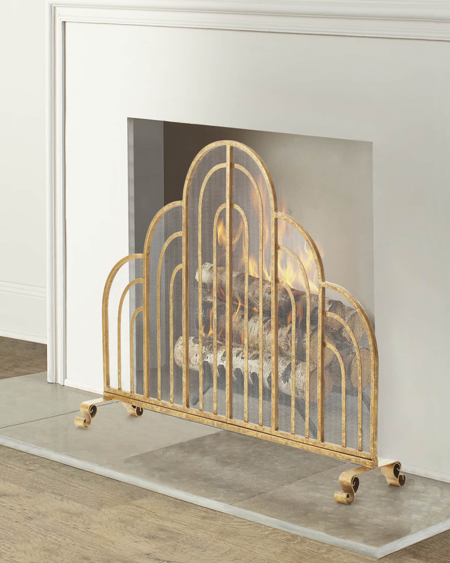 Multi Arched Fire Screen 0