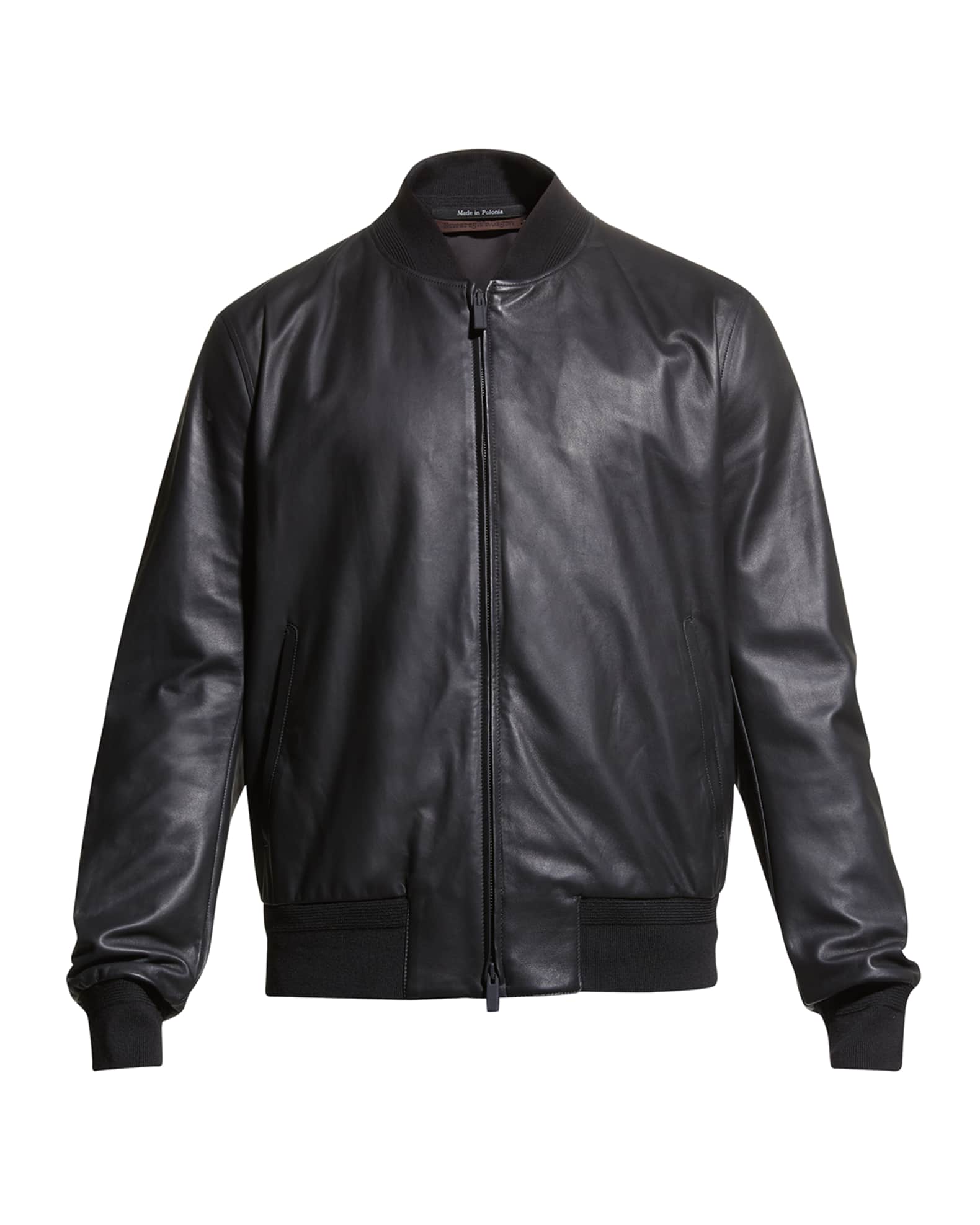 ZEGNA Men's Napa Lambskin Blouson Jacket | Neiman Marcus