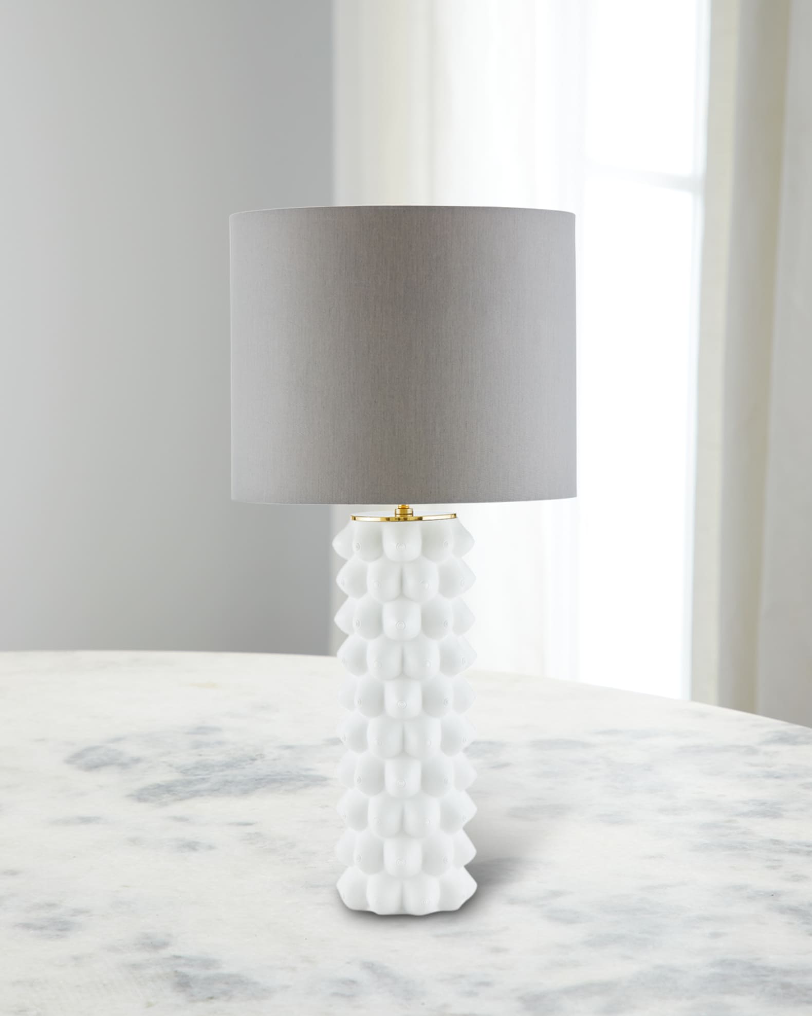 Georgia Table Lamp, White 0