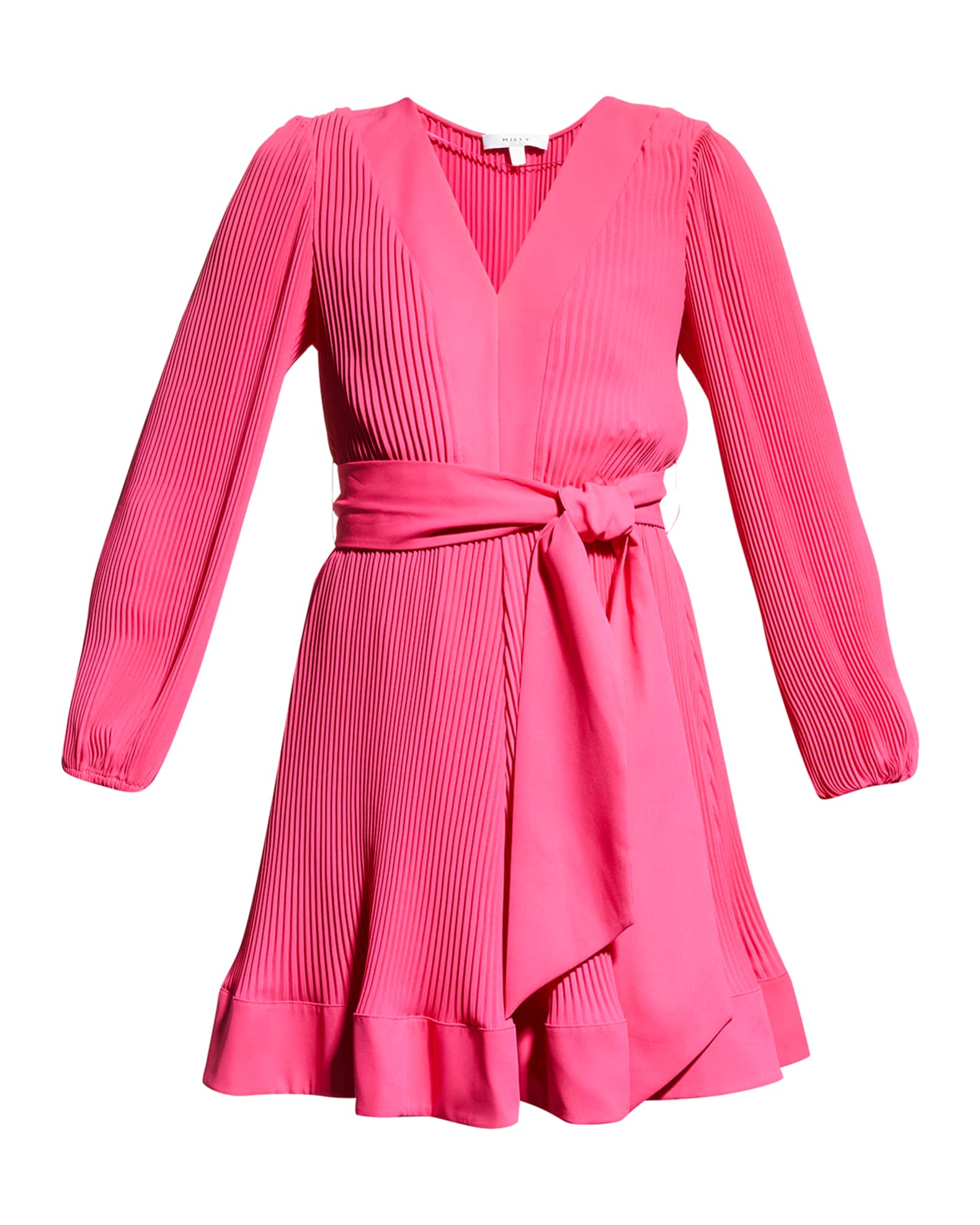 Liv Pleated Fit-&-Flare Dress 0