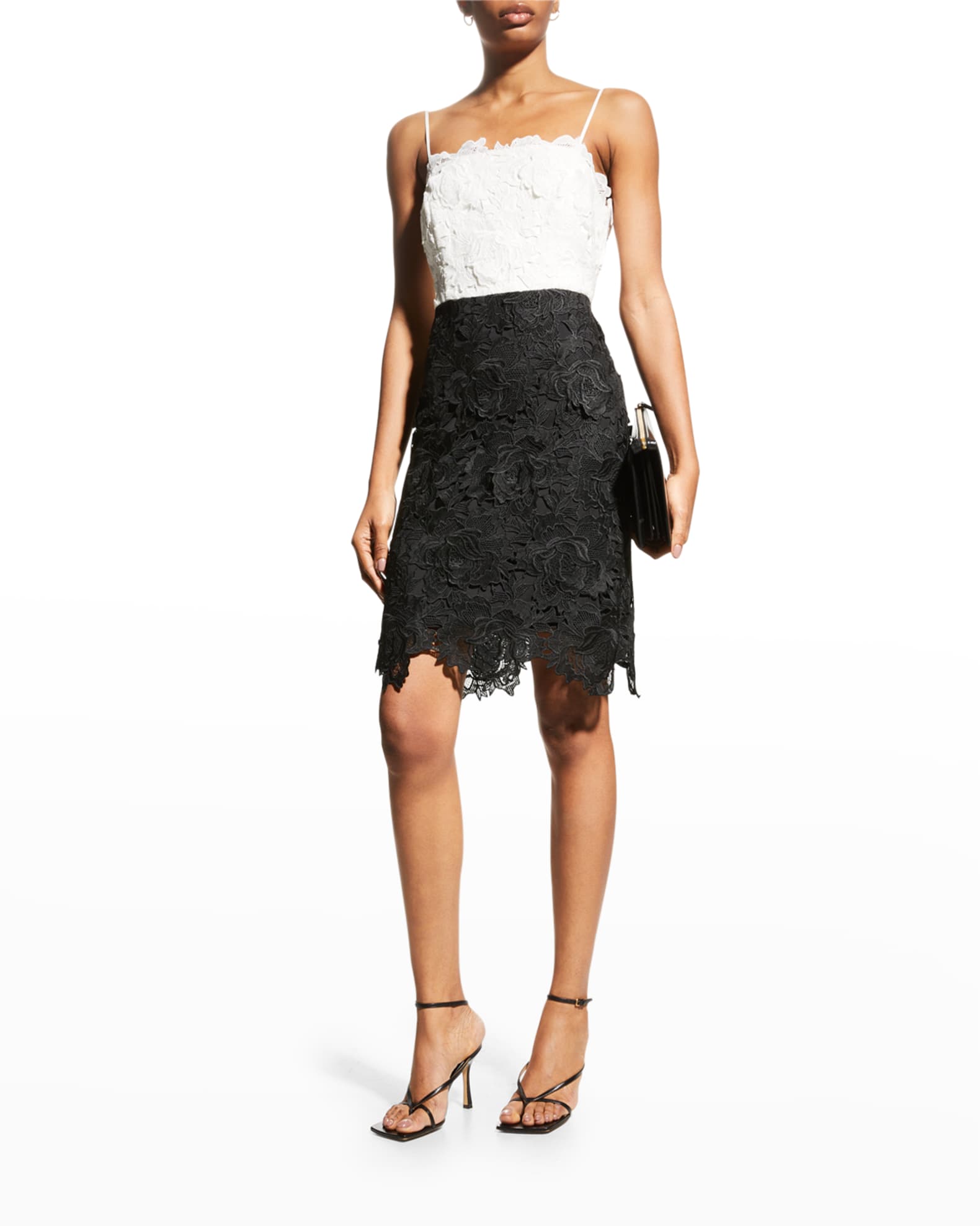 0039 Italy Milly Long Sleeve Lace Cutwork Tiered Dress White