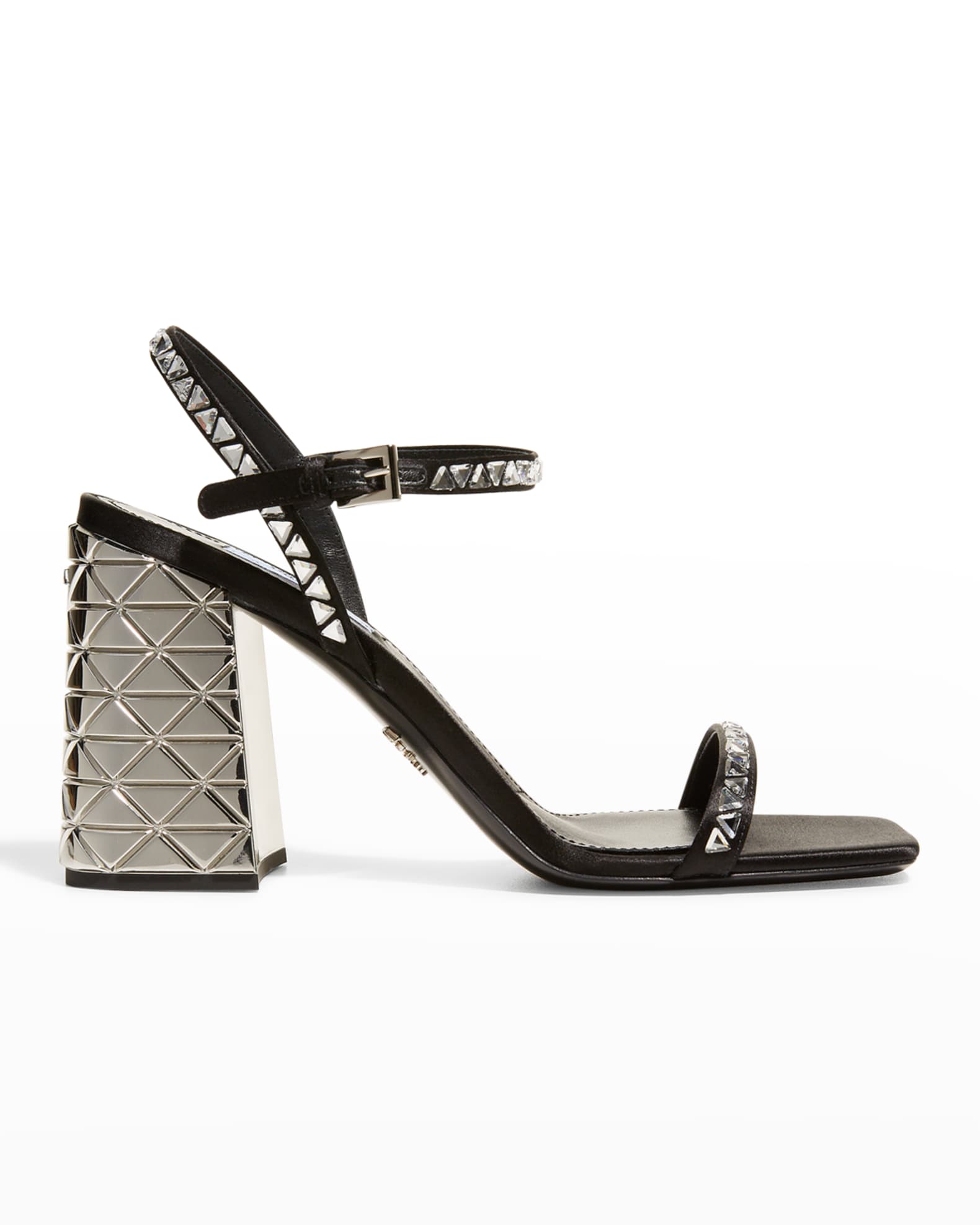 Prada block heel sandals on sale