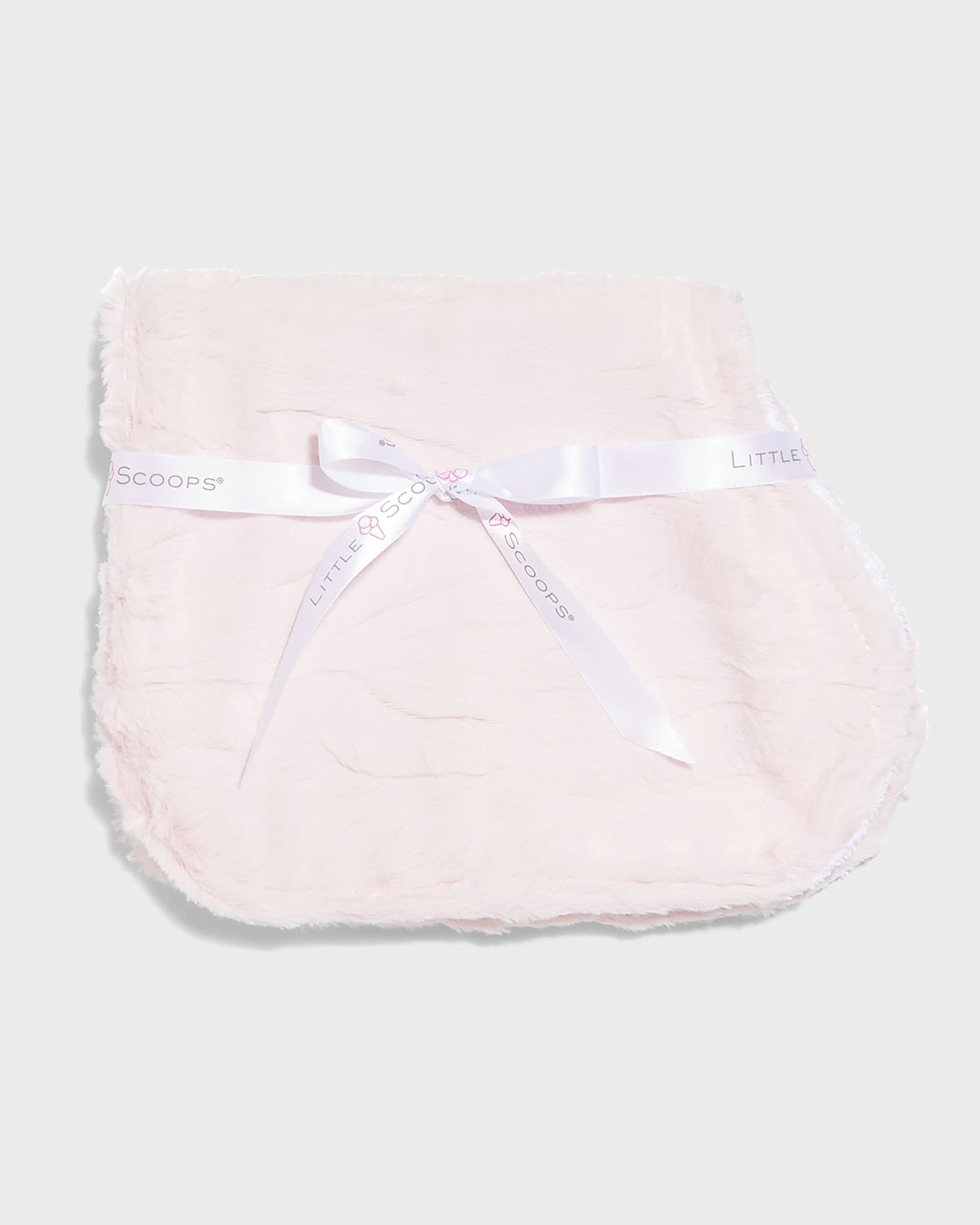 Girl's Solid Plush Burp Cloth 0