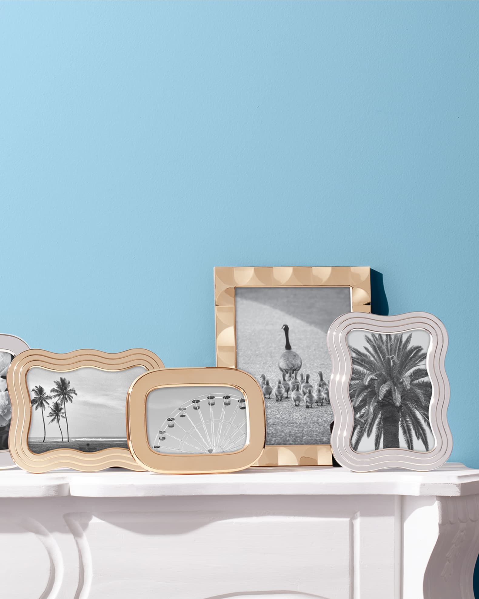 kate spade new york south street 5" x 7" gold wavy picture frame