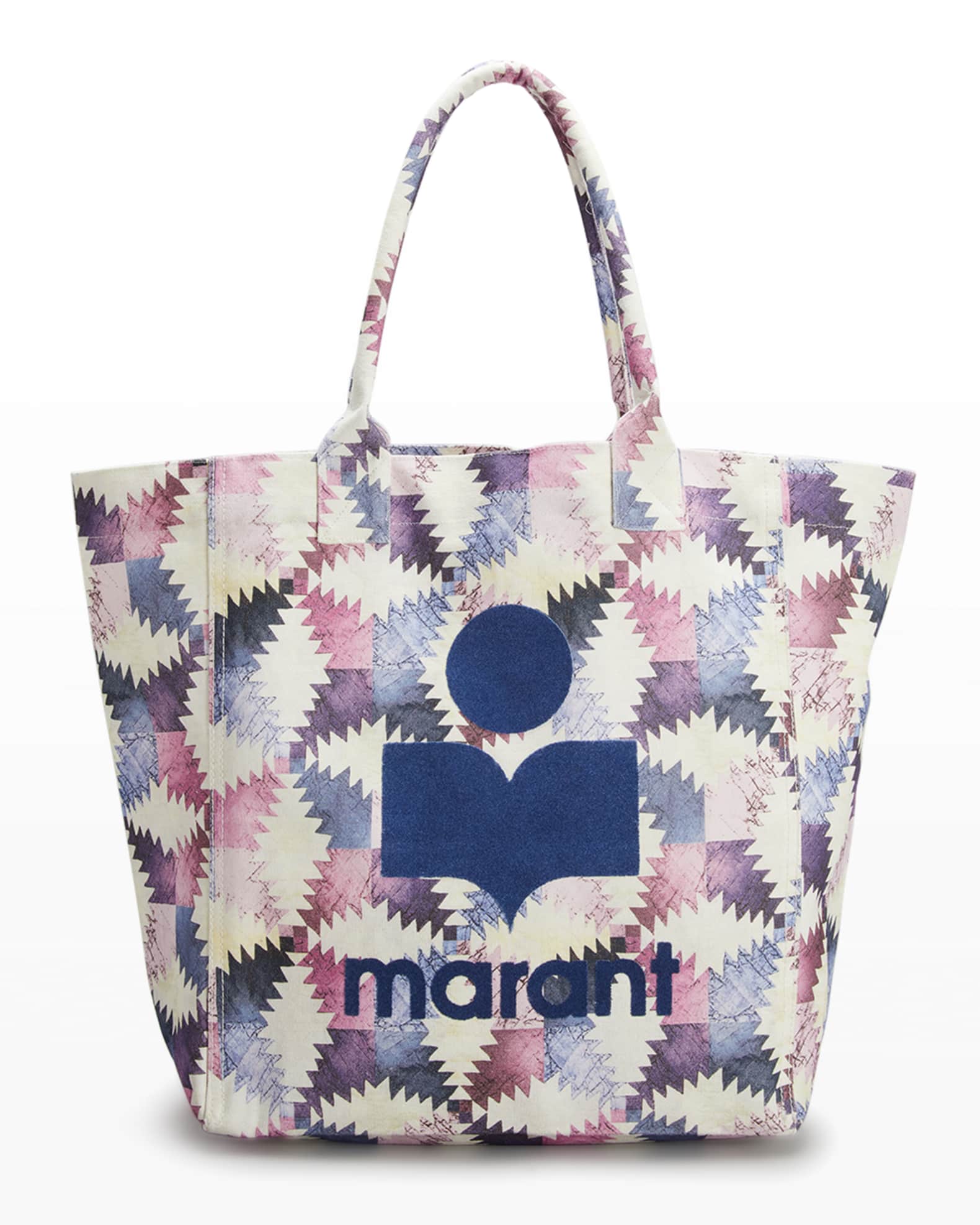 Marant Yenky Patchwork-Print Canvas Tote Bag | Neiman Marcus
