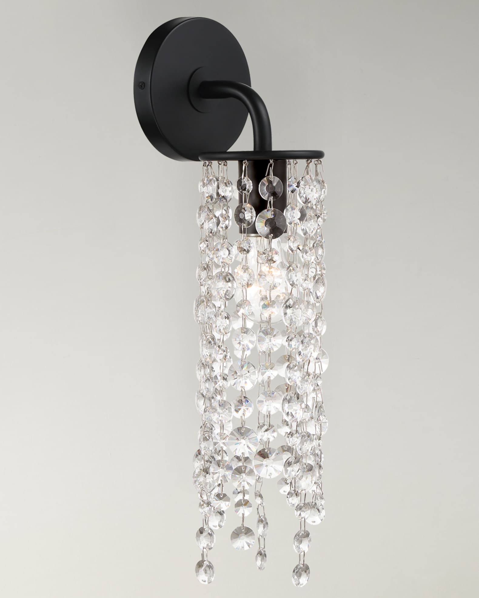 Gabrielle 1-Light Matte Black Wall Mount 0