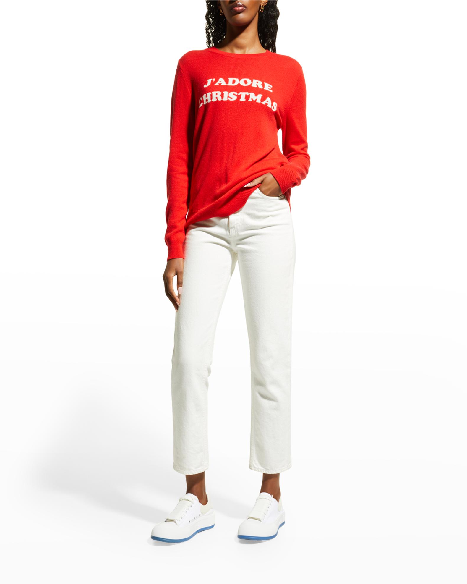Chinti And Parker J'Adore Christmas Sweater | Neiman Marcus
