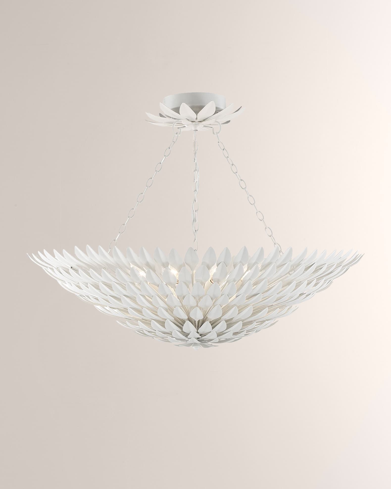 Broche 8-Light Matte White Ceiling Mount 0