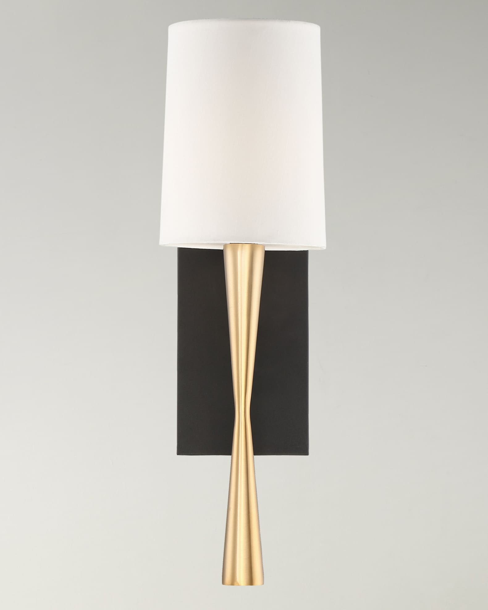 Trenton 1-Light Aged Brass and Black Wall Sconce 1