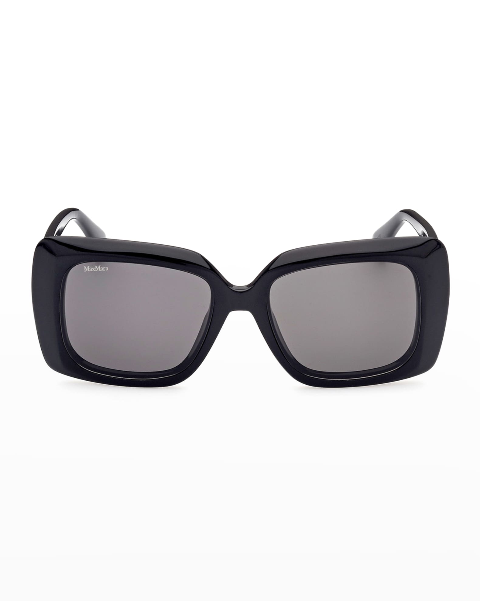 Max Mara Emme Rectangle Plastic Sunglasses | Neiman Marcus
