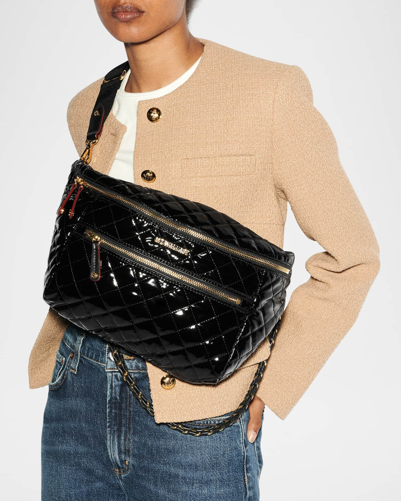 MZ Wallace Black Crosby Belt Bag