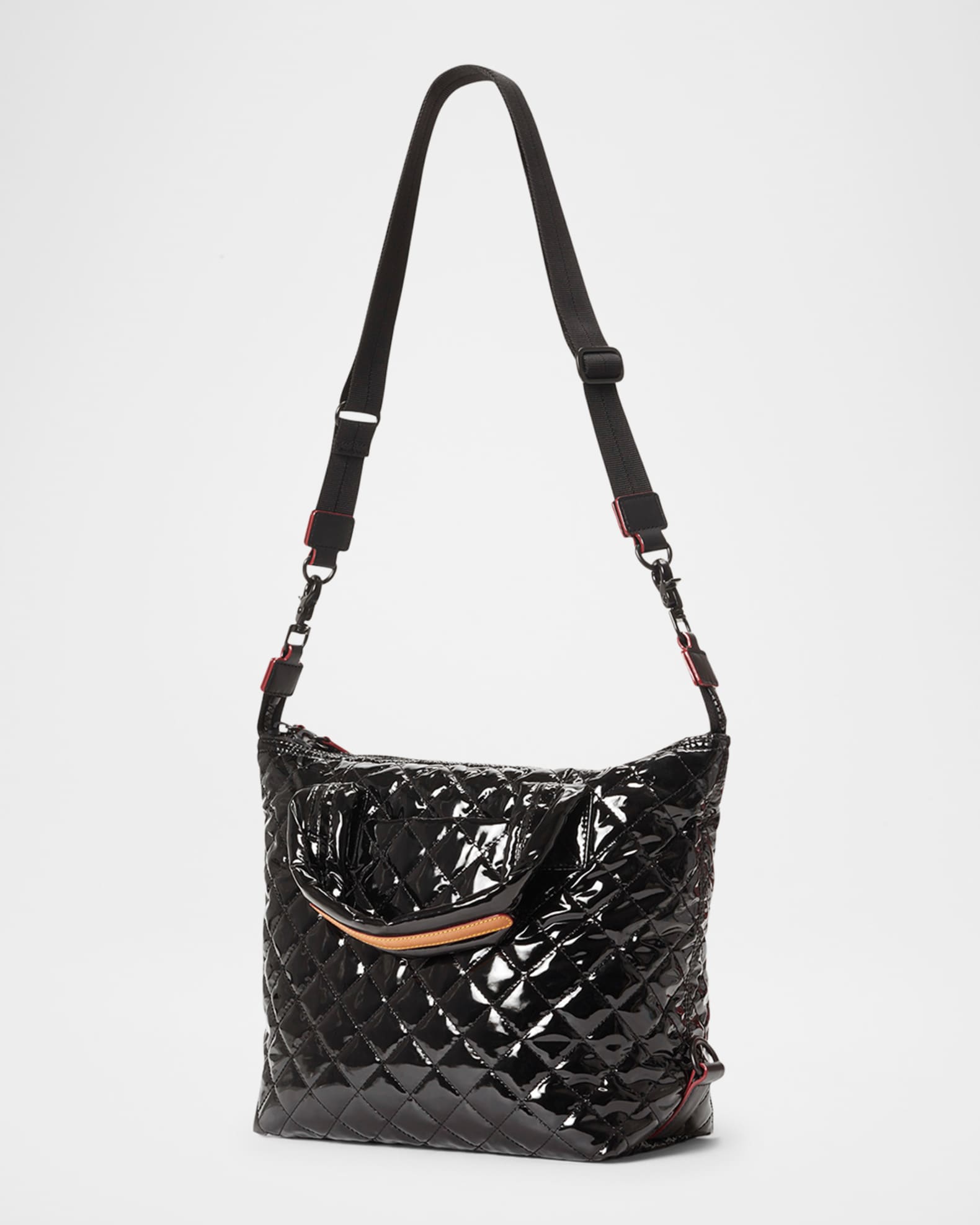 MZ WALLACE Sutton Deluxe Small Patent Quilted Crossbody Bag