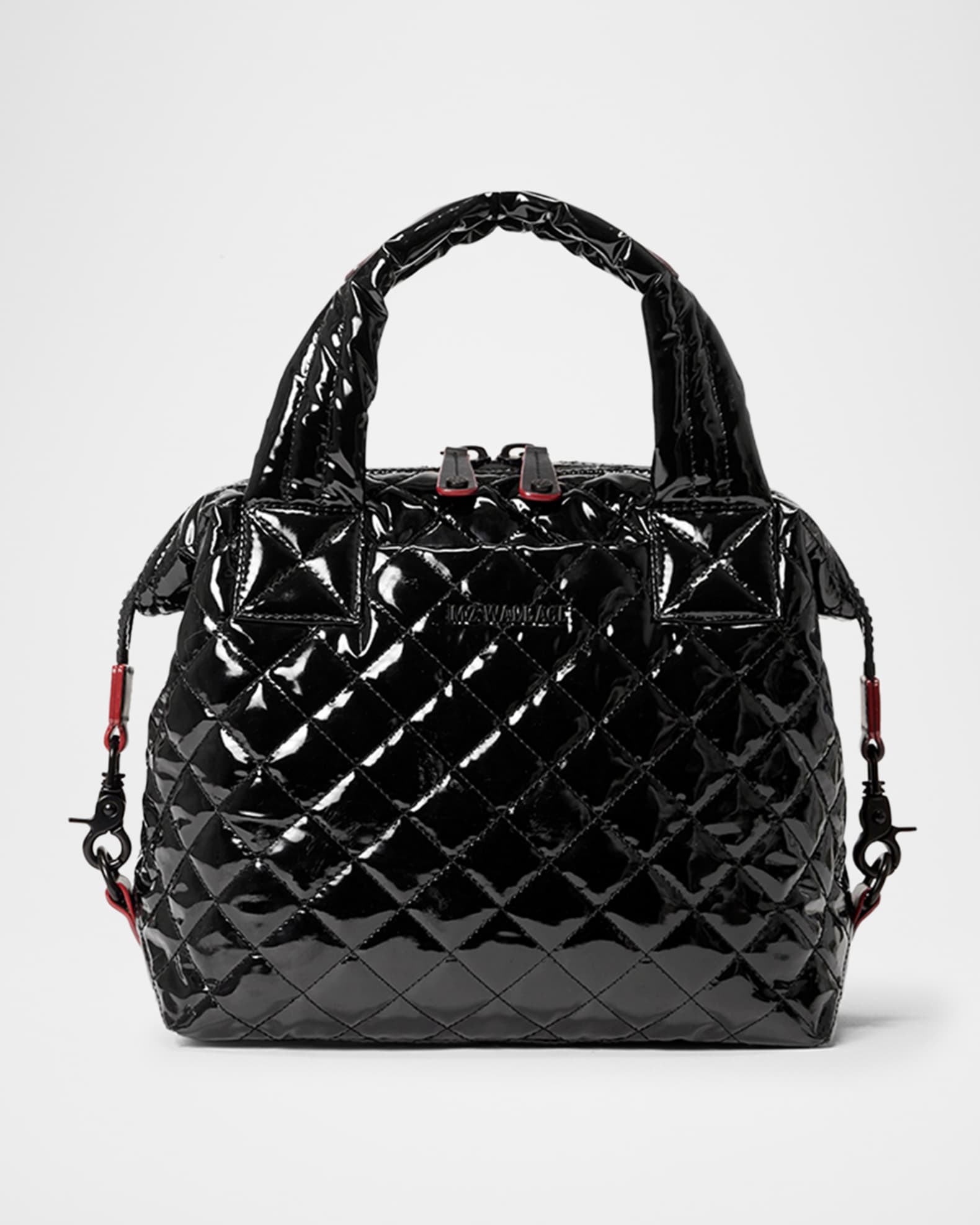 D-Luxe Quilted Crossbody Bag — Black