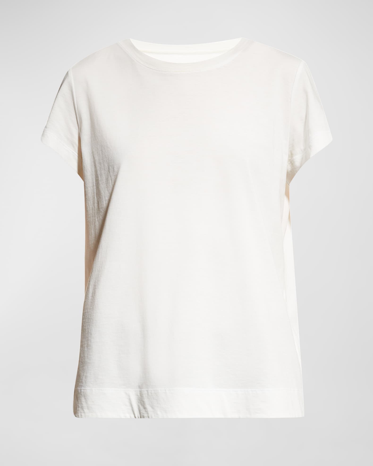 Lafayette 148 New York Petite Modern Cotton Jersey Tee