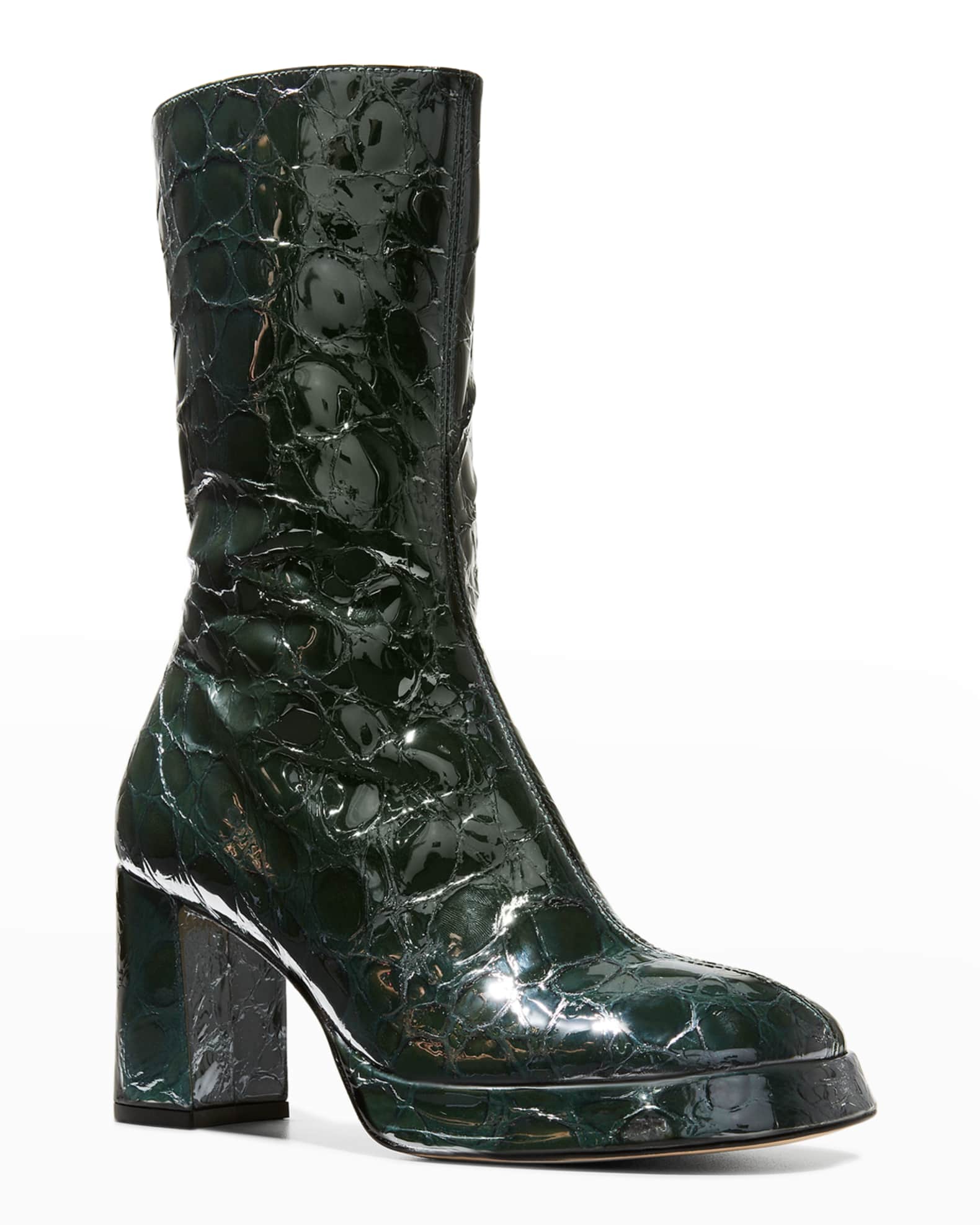 Carlota Mock-Croc Mid Boots 1