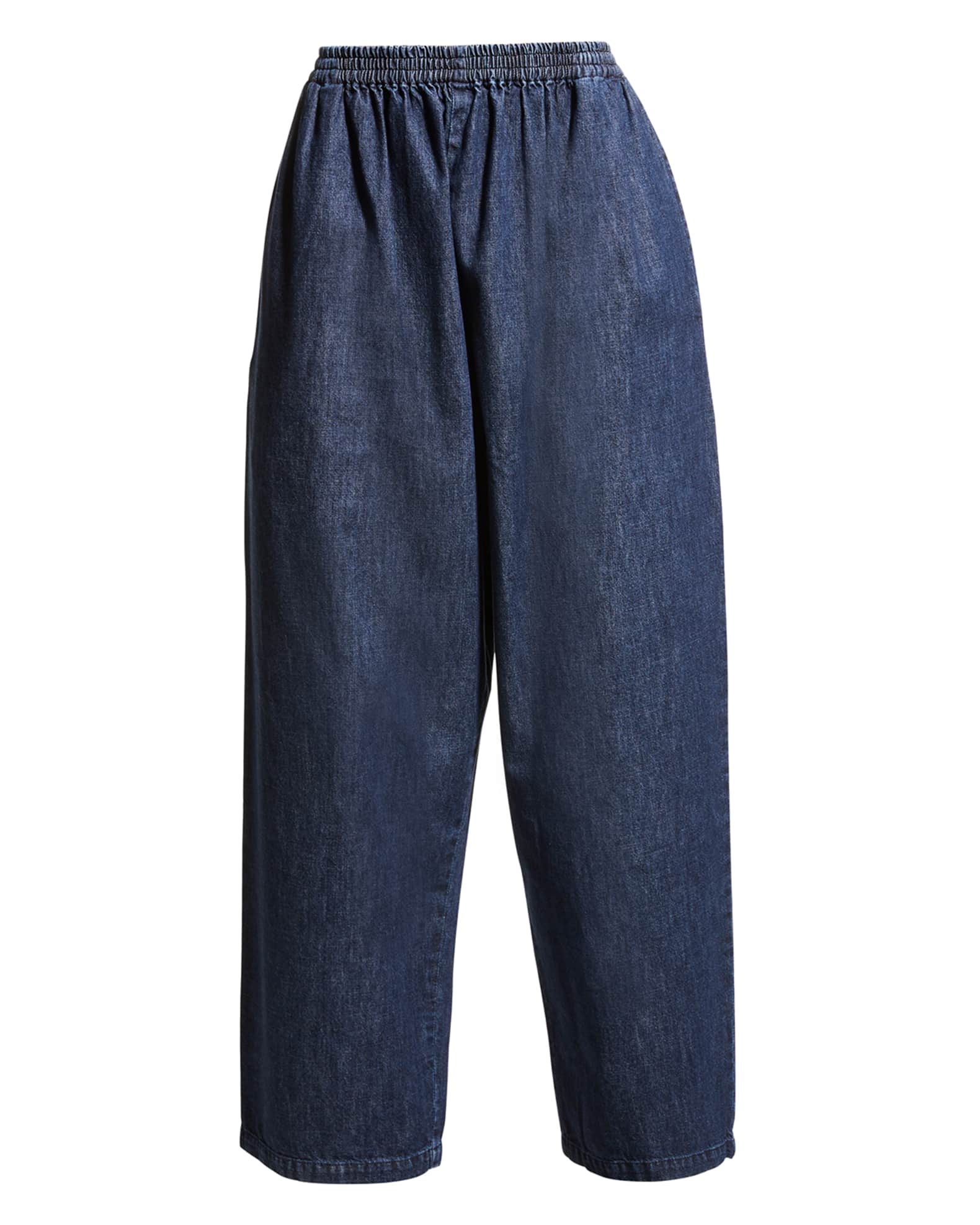 Eskandar Denim Japanese Trousers | Neiman Marcus