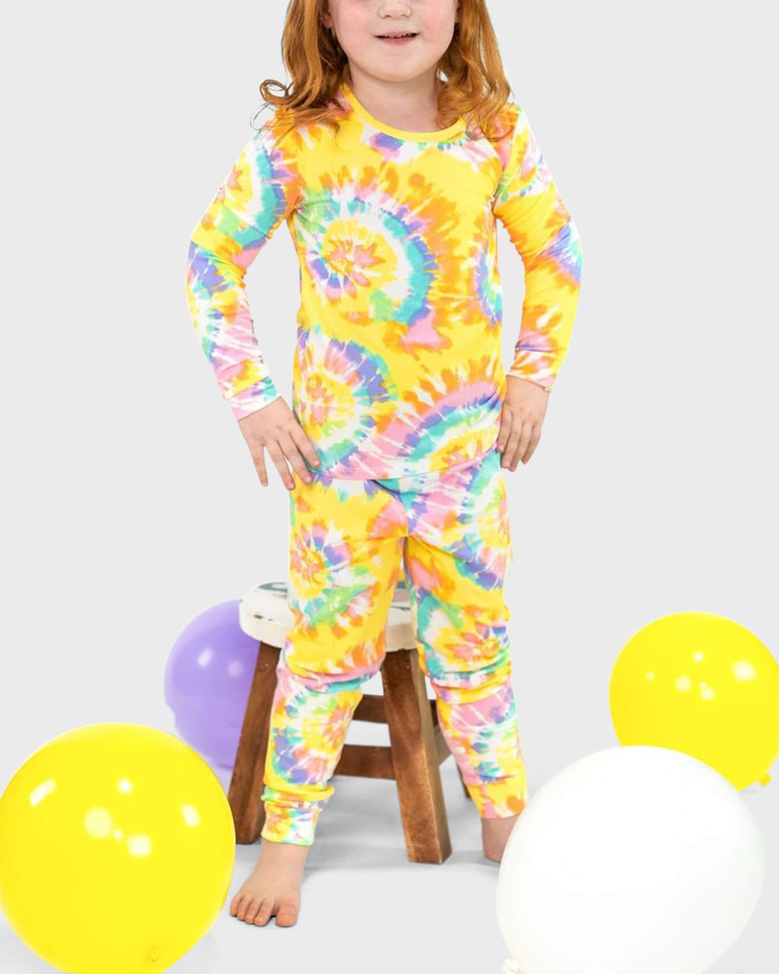 Girls tie 2025 dye pajama set
