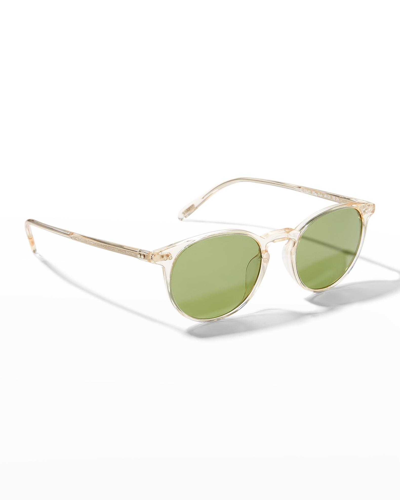 Oliver Peoples Riley Round Acetate Sunglasses | Neiman Marcus