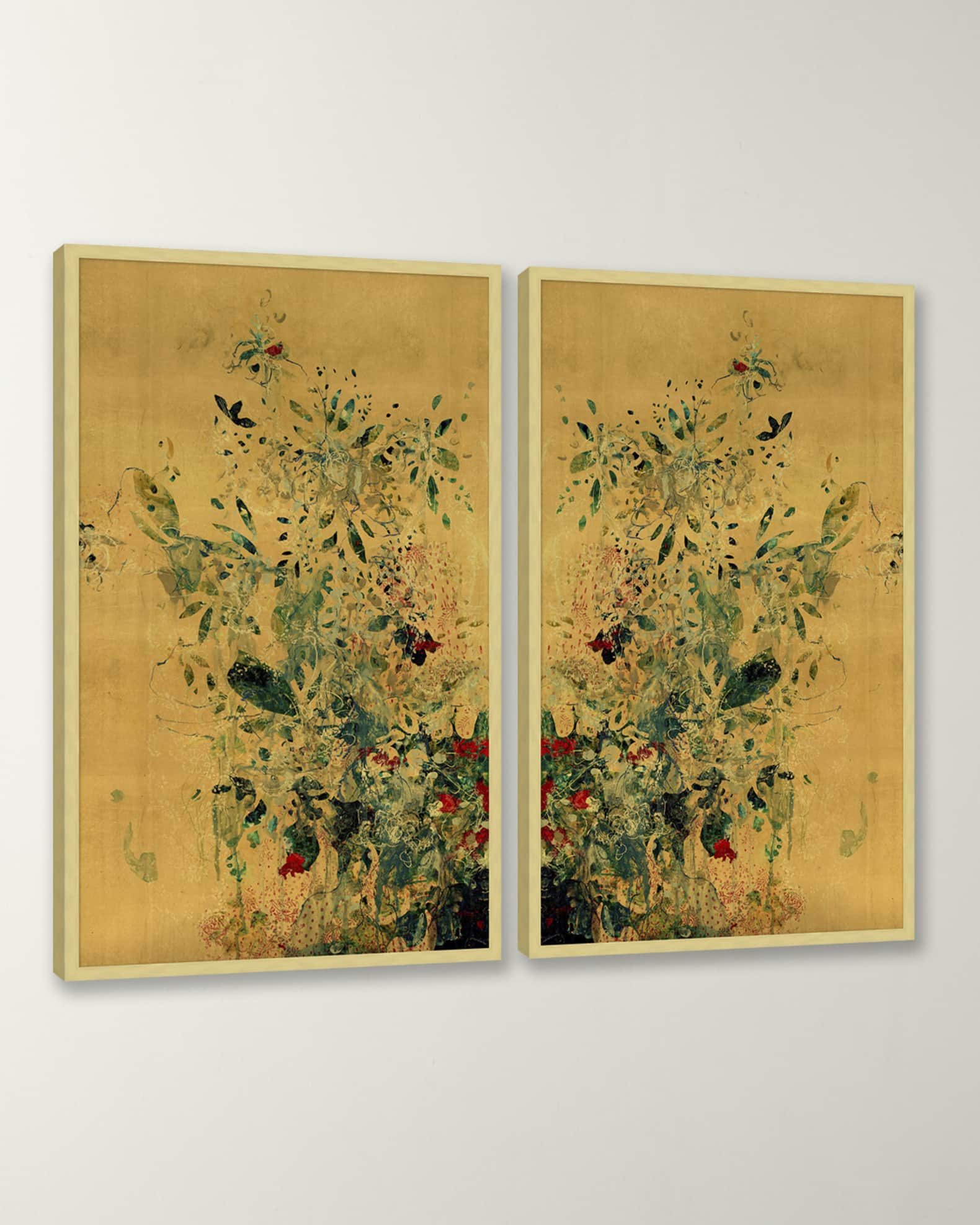 "Golden Memory" Two-Piece Wall Art Set 1