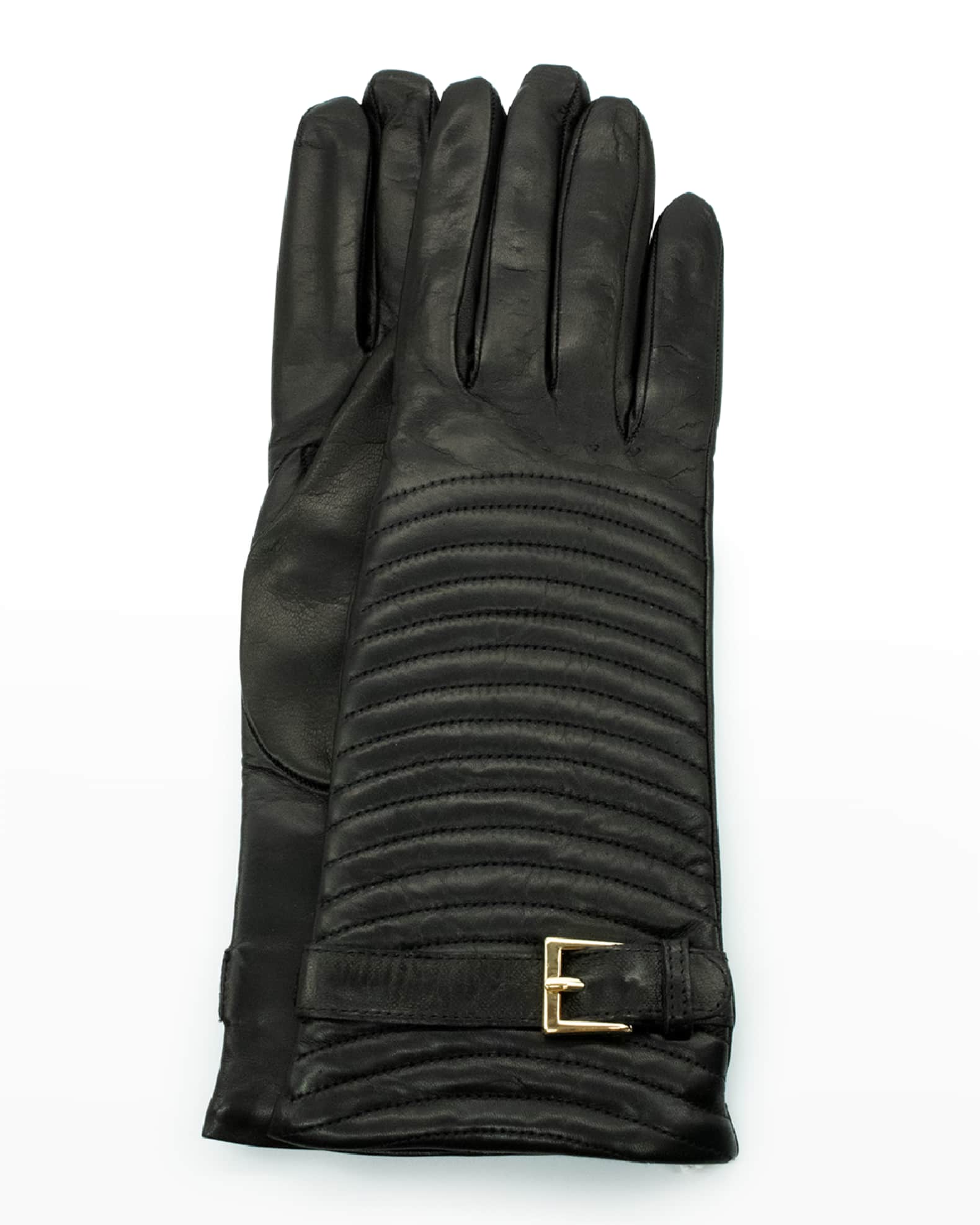 Portolano Cashmere-Lined Napa Belt Gloves